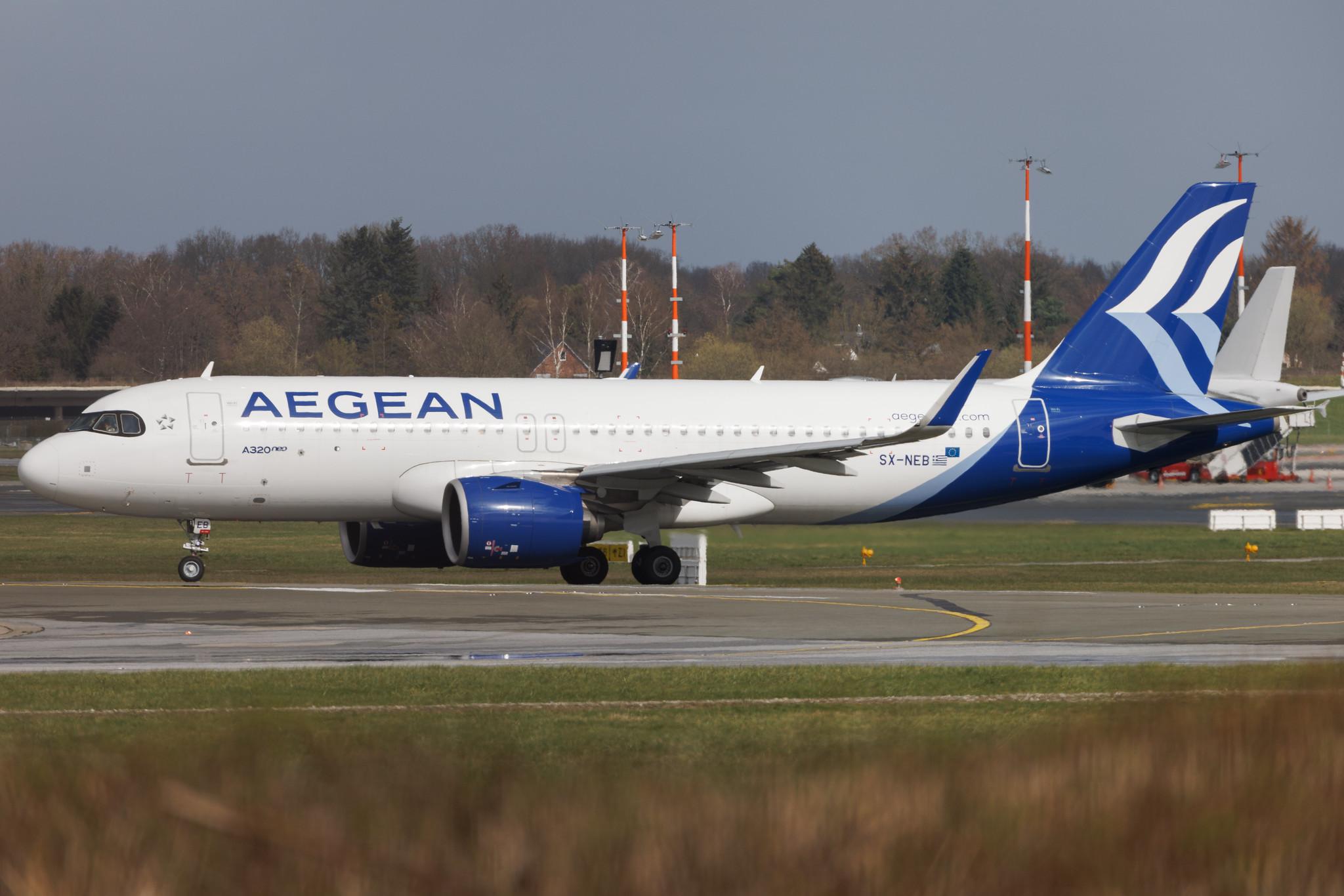 Hamburg Airport: Aegean Airlines (A3 / AEE) | Airbus A320-271N A20N | SX-NEB | MSN 9514