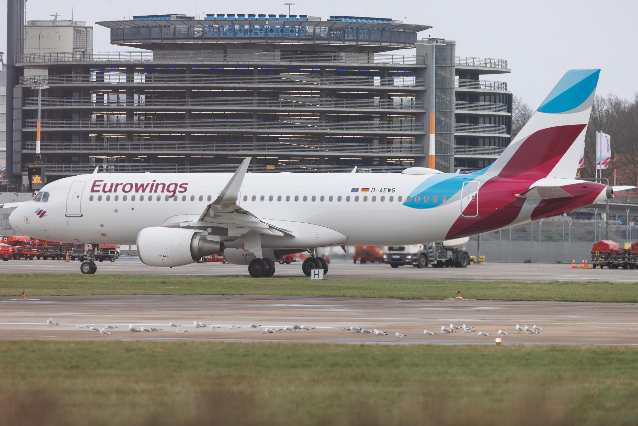 Hamburg Airport: Eurowings (EW / EWG) | Airbus A320-214 A320 | D-AEWG | MSN 7121