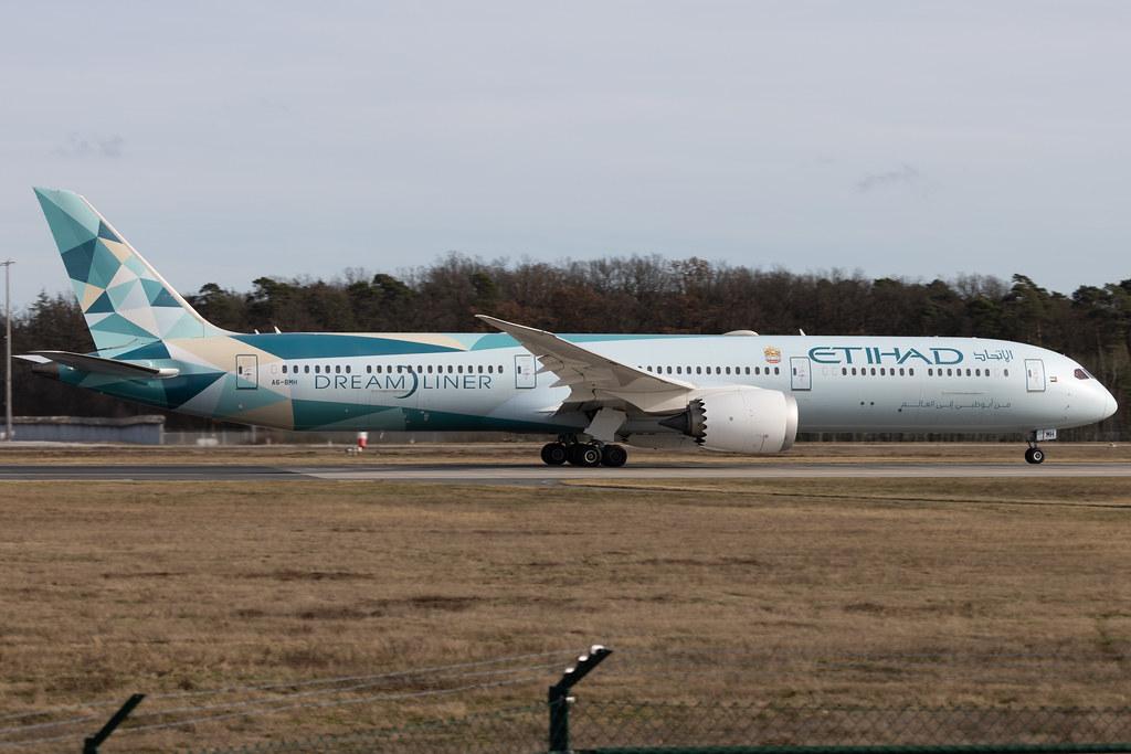 Frankfurt Airport: Etihad (EY / ETD) | Livery: Greenliner Livery | Operator: Etihad Airways | Boeing 787-10 Dreamliner B78X | A6-BMH | MSN 60765