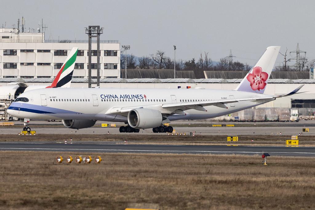Frankfurt Airport: China Airlines (CI / CAL) | Airbus A350-941 A359 | B-18917 | MSN 208