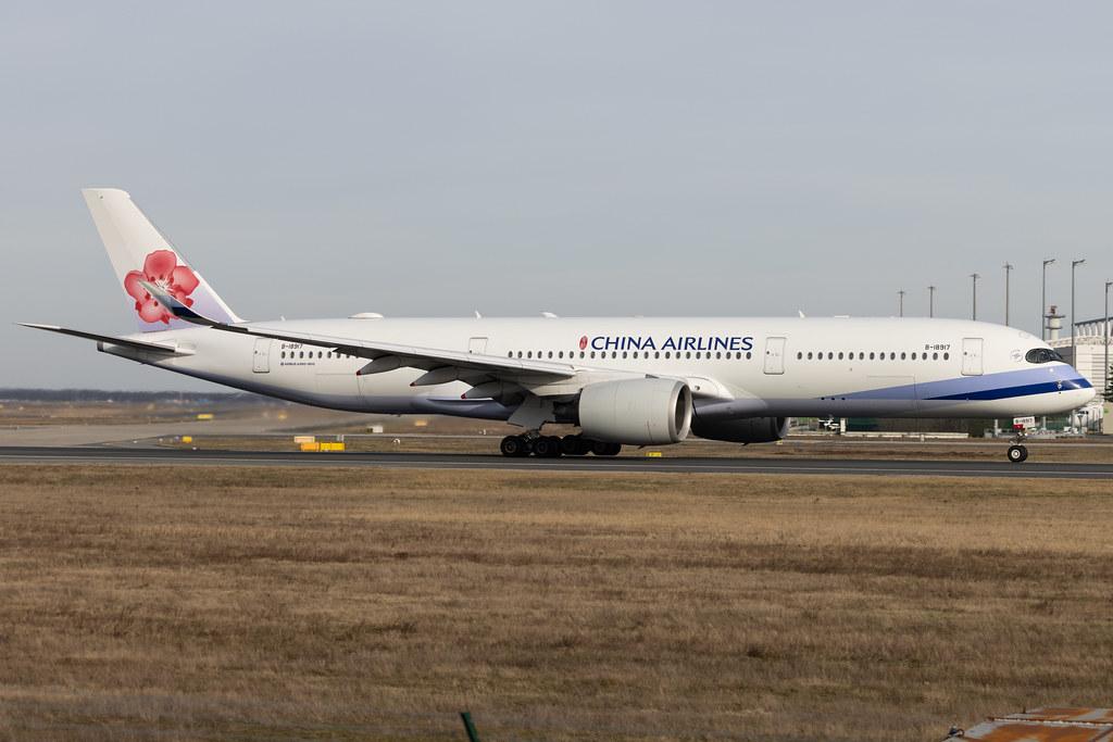 Frankfurt Airport: China Airlines (CI / CAL) | Airbus A350-941 A359 | B-18917 | MSN 208
