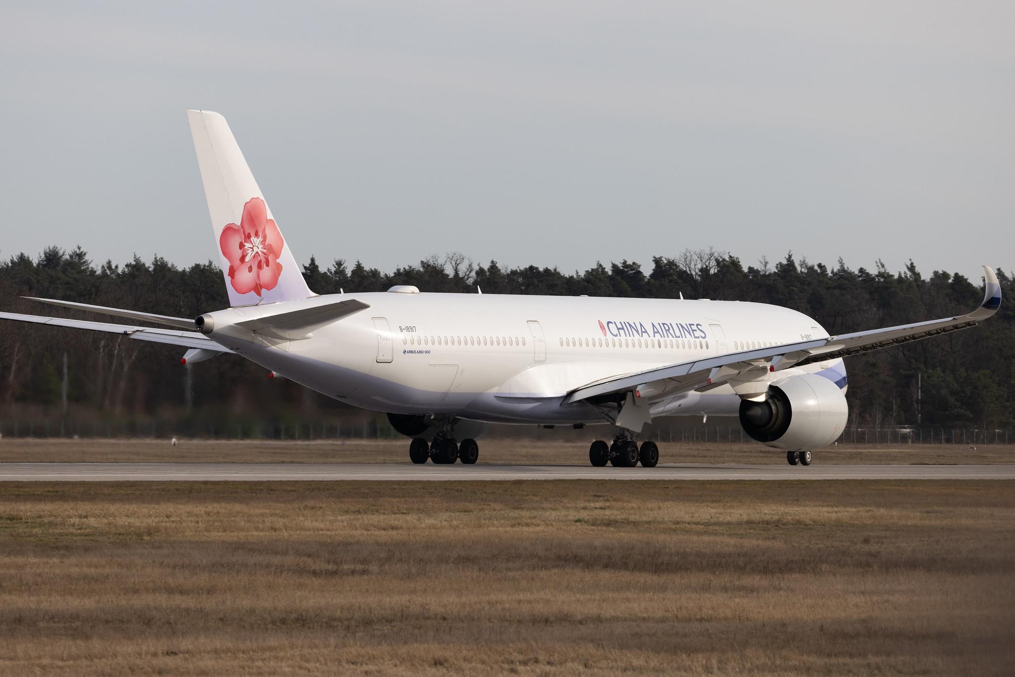 Frankfurt Airport: China Airlines (CI / CAL) | Airbus A350-941 A359 | B-18917 | MSN 208