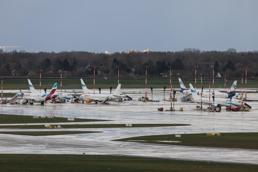 Hamburg Airport: Vorfeld 1 bei Streik