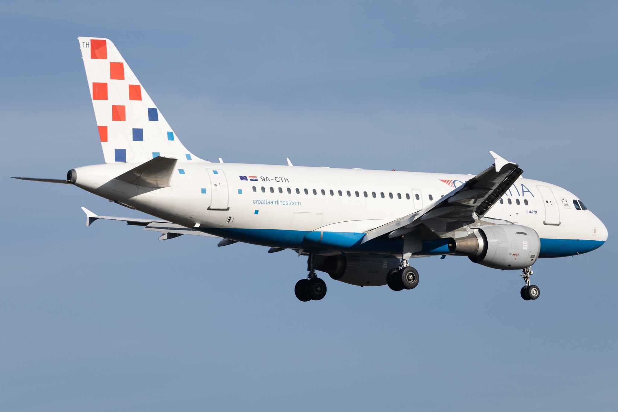 Frankfurt Airport: Croatia Airlines (OU / CTN) | Airbus A319-112 A319 | 9A-CTH | MSN 0833