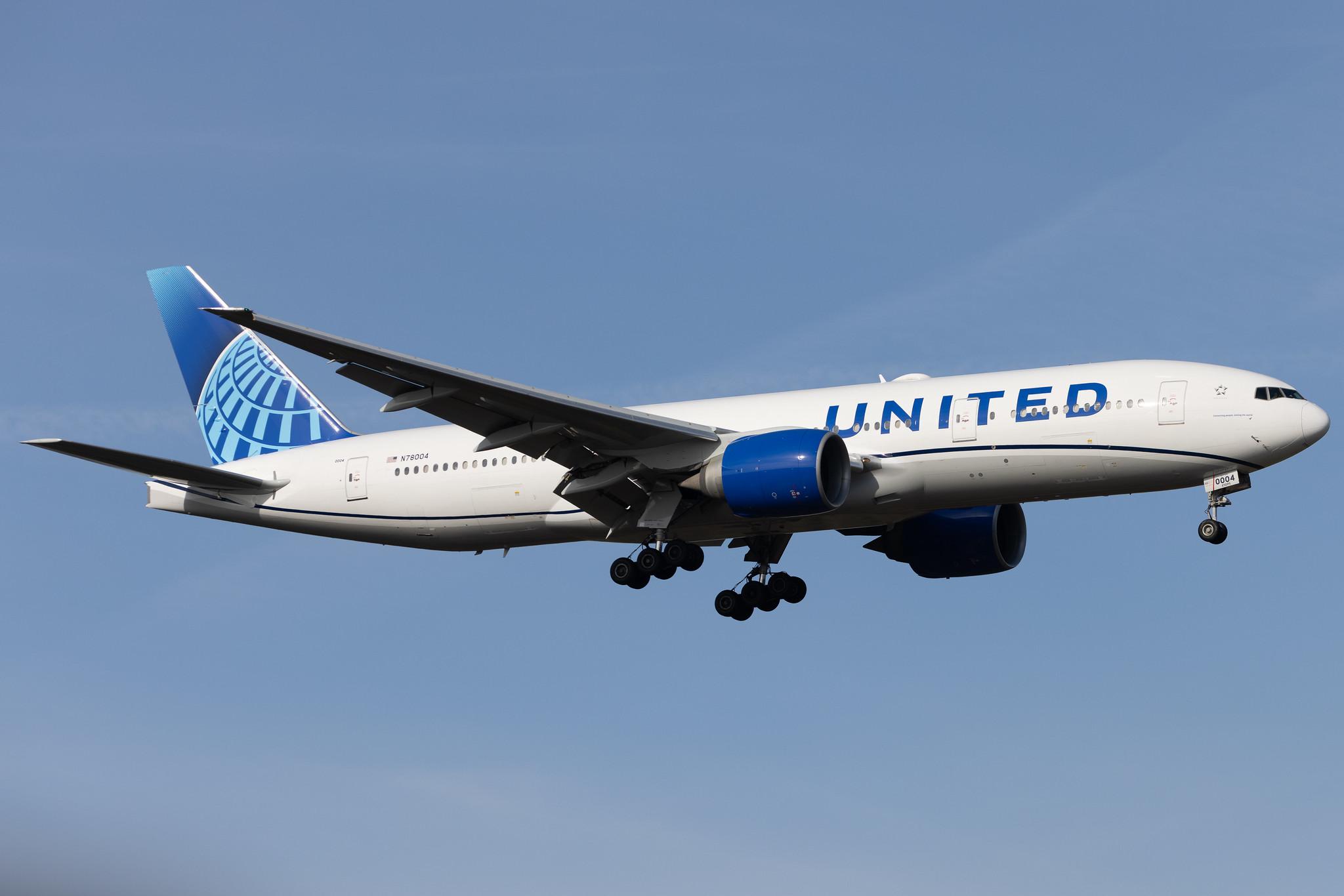 Frankfurt Airport: United Airlines (UA / UAL) | Boeing 777-224(ER) B772 | N78004 | MSN 27580