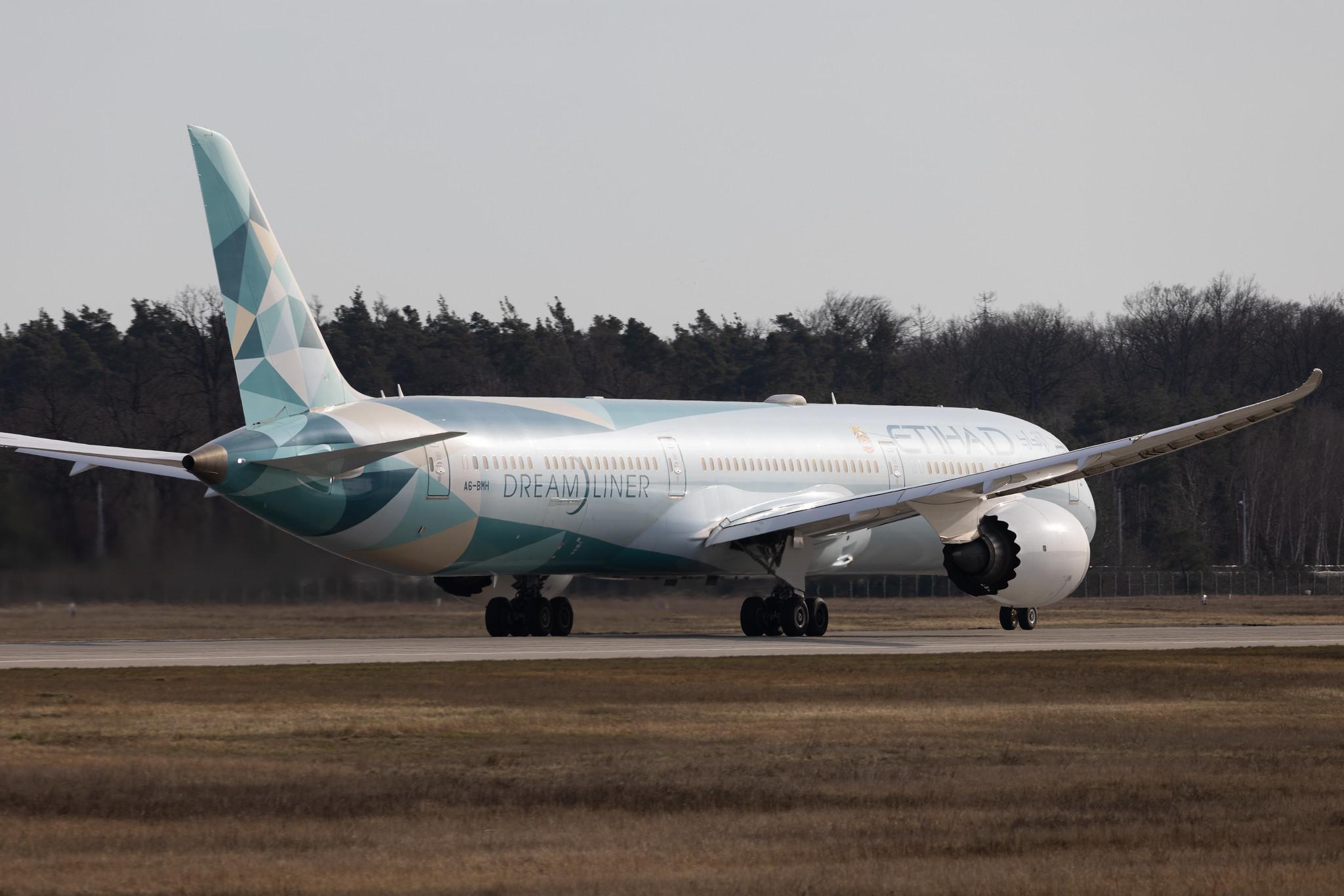 Frankfurt Airport: Etihad (EY / ETD) | Livery: Greenliner Livery | Operator: Etihad Airways | Boeing 787-10 Dreamliner B78X | A6-BMH | MSN 60765