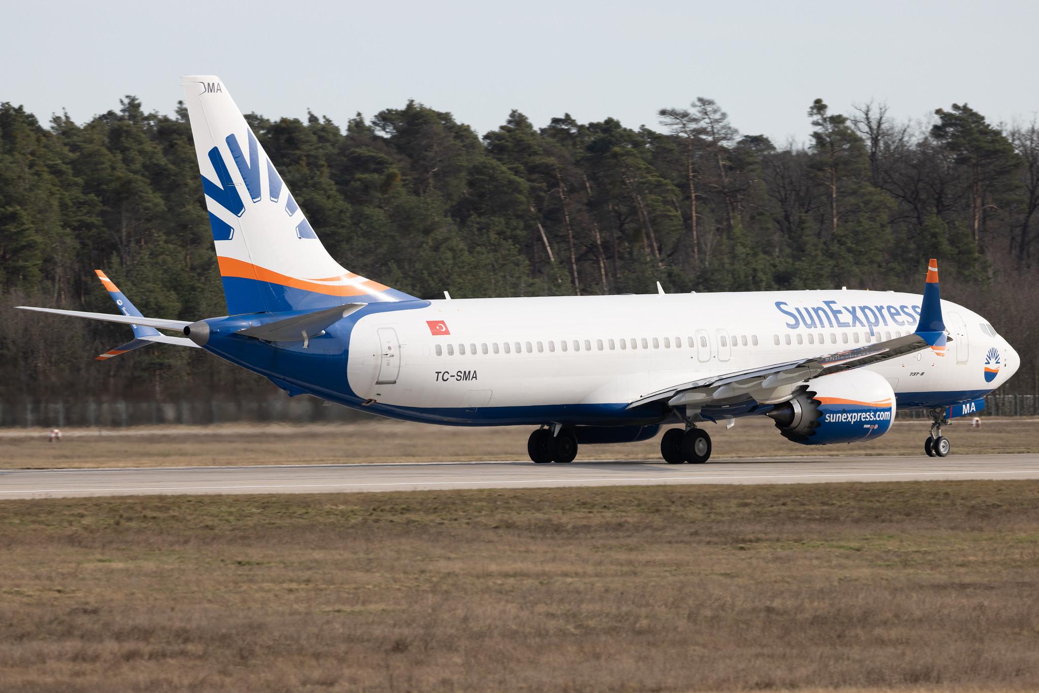 Frankfurt Airport: SunExpress (XQ / SXS) | Boeing 737 MAX 8 B38M | TC-SMA | MSN 63603