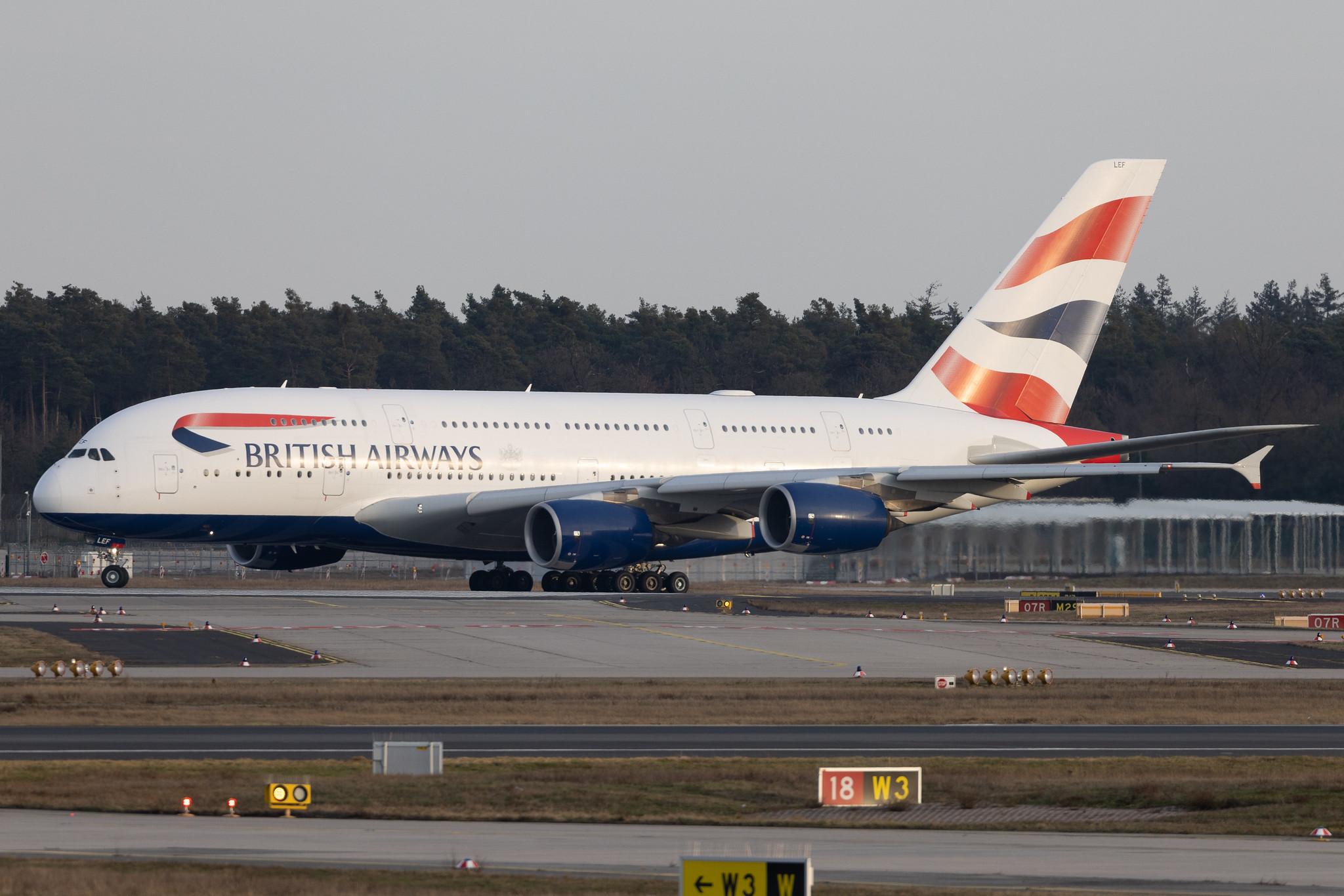 Frankfurt Airport: British Airways (BA / BAW) | Airbus A380-841 A388 | G-XLEF | MSN 151