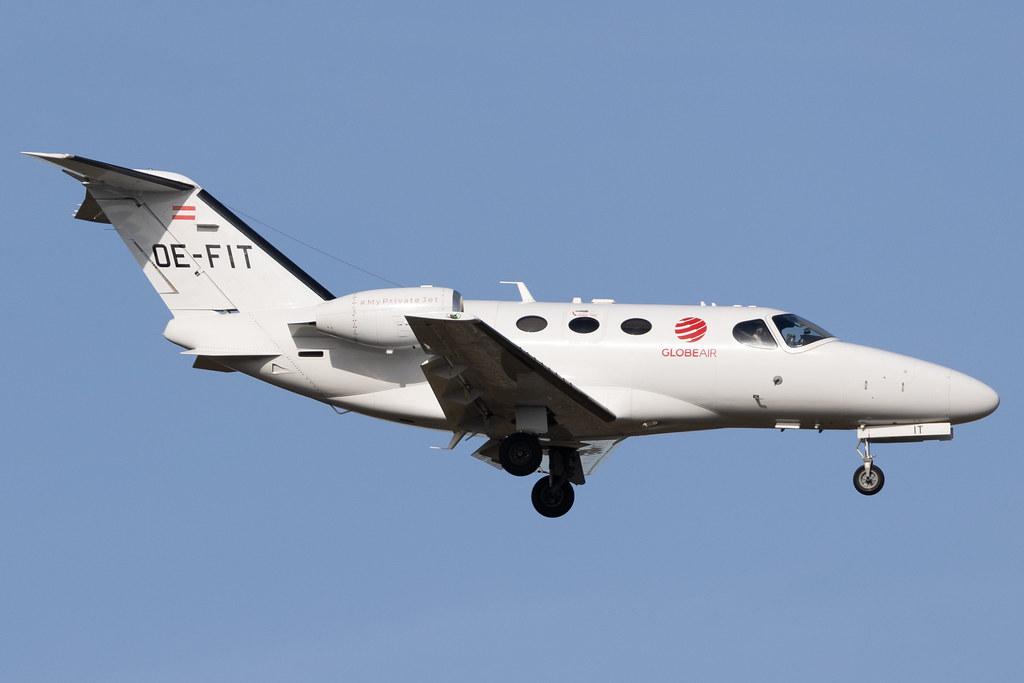 Frankfurt Airport: GlobeAir (/ GAC) |  Cessna 510 Citation Mustang C510 | OE-FIT | MSN 510-0319