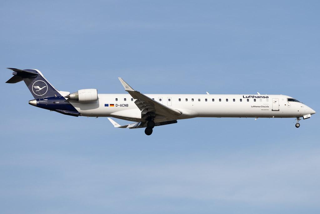 Frankfurt Airport: Lufthansa (LH / DLH) | Operator: Lufthansa CityLine | Mitsubishi CRJ-900LR CRJ9 | D-ACNB | MSN 15230