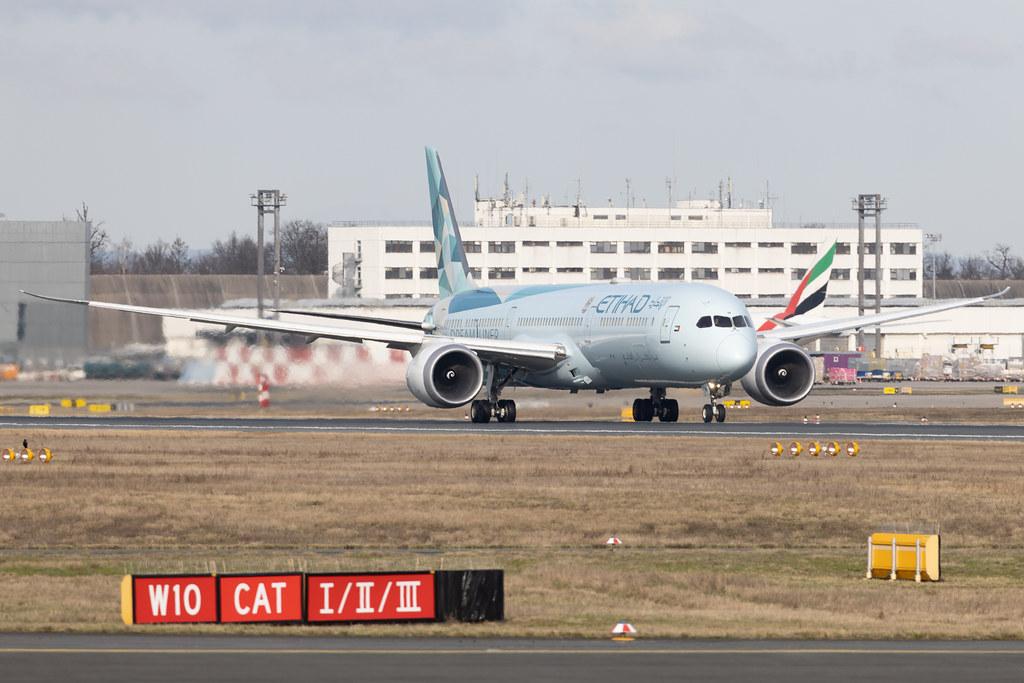 Frankfurt Airport: Etihad (EY / ETD) | Livery: Greenliner Livery | Operator: Etihad Airways | Boeing 787-10 Dreamliner B78X | A6-BMH | MSN 60765