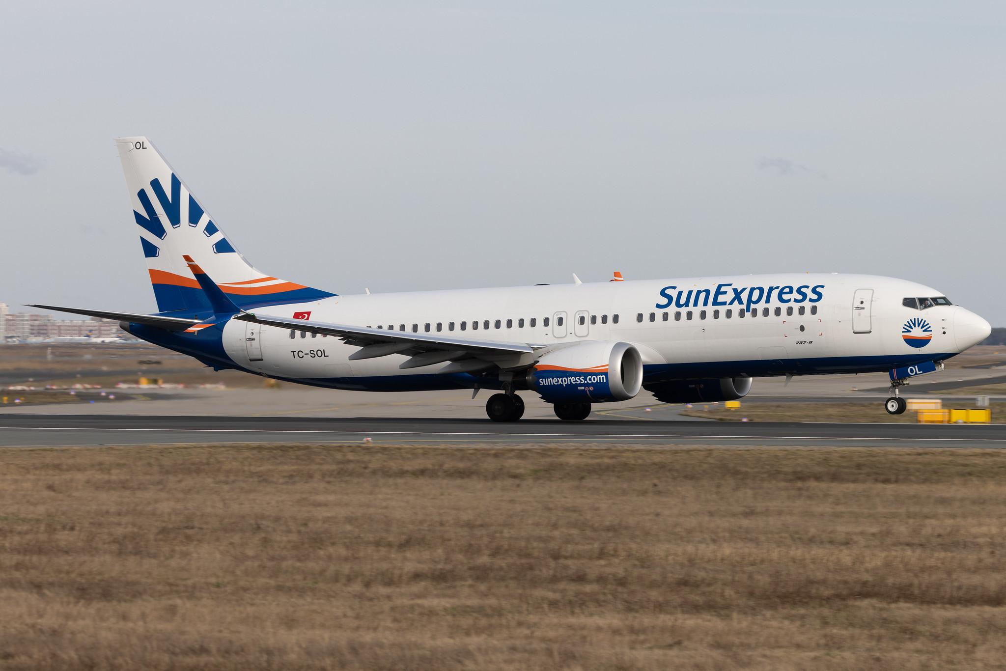 Frankfurt Airport: SunExpress (XQ / SXS) | Boeing 737 MAX 8 B38M | TC-SOL | MSN 61203