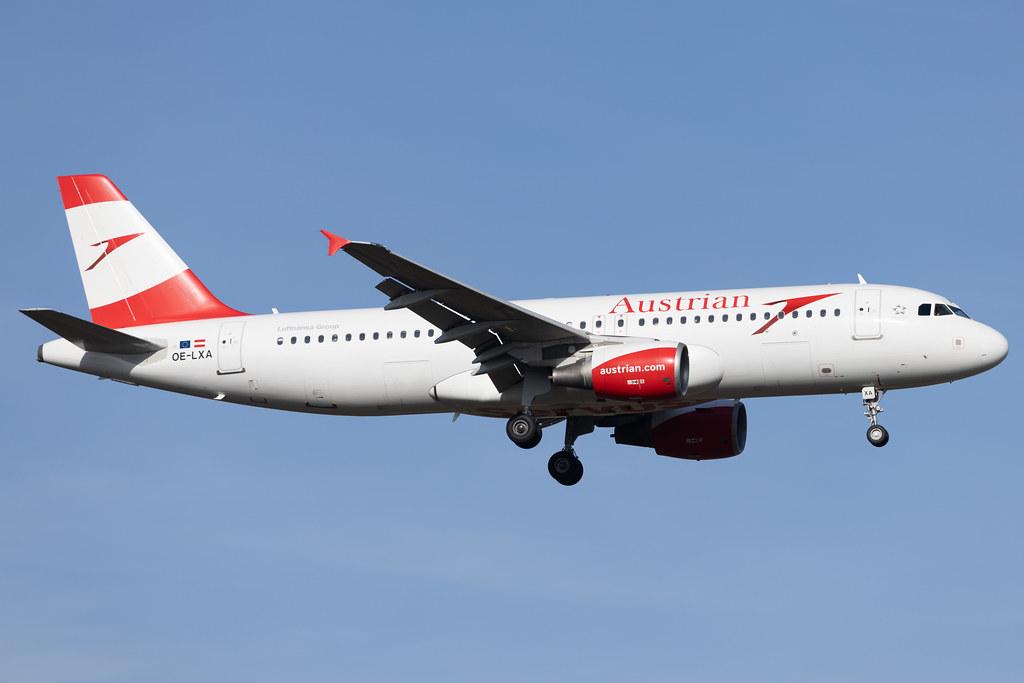 Frankfurt Airport: Austrian Airlines (OS / AUA) | Airbus A320-216 A320 | OE-LXA | MSN 3295