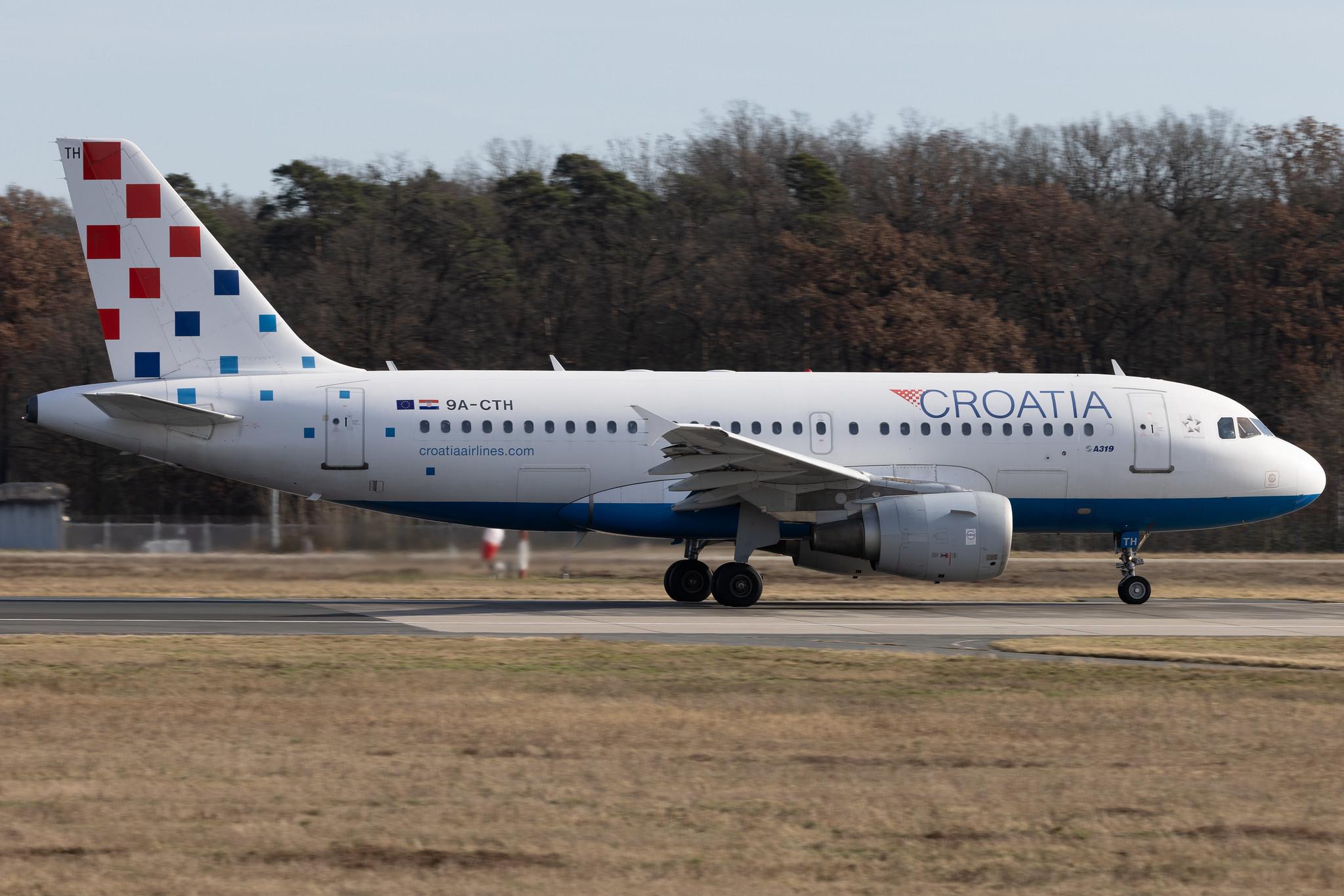 Frankfurt Airport: Croatia Airlines (OU / CTN) | Airbus A319-112 A319 | 9A-CTH | MSN 0833