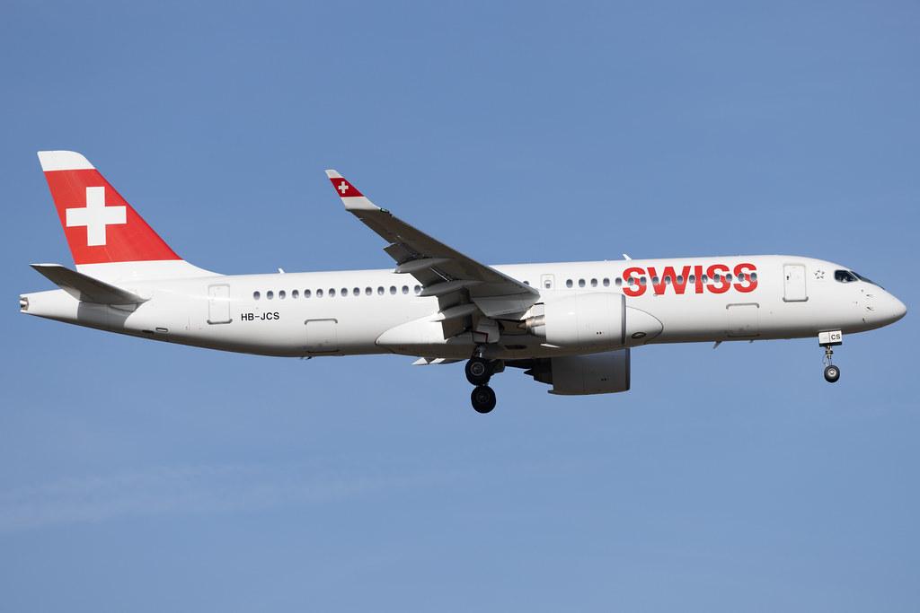 Frankfurt Airport: Swiss (LX / SWR) | Airbus A220-300 BCS3 | HB-JCS | MSN 55045