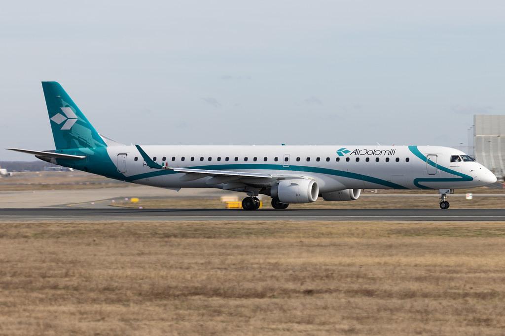 Frankfurt Airport: Air Dolomiti (EN / DLA) | Embraer E195LR E195 | I-ADJR | MSN 19000595