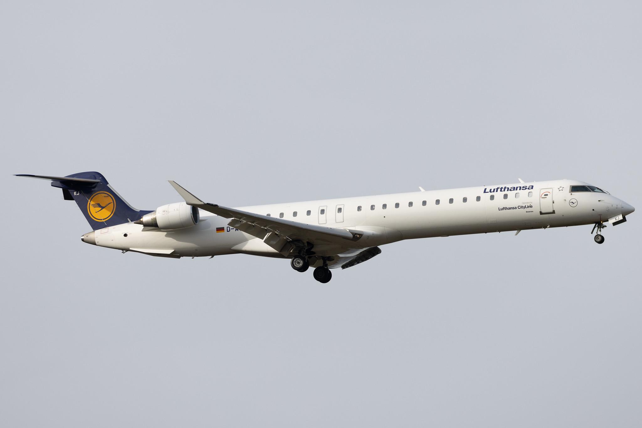 Frankfurt Airport: Lufthansa (LH / DLH) | Operator: Lufthansa CityLine | Mitsubishi CRJ-900LR CRJ9 | D-ACKJ | MSN 15089
