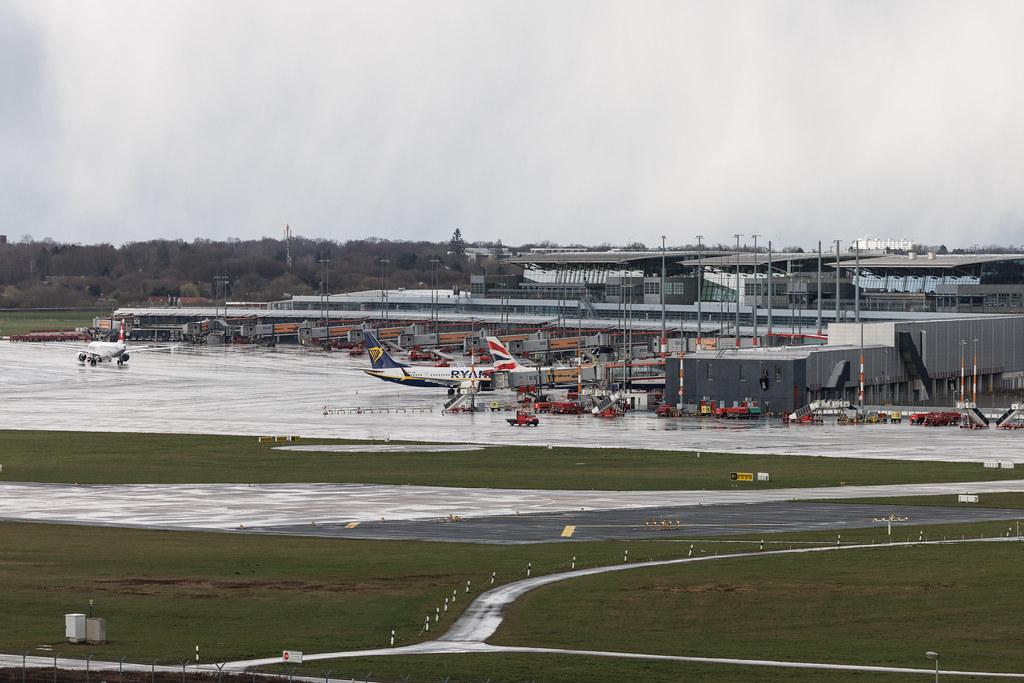 Hamburg Airport: Vorfeld 1 bei Streik