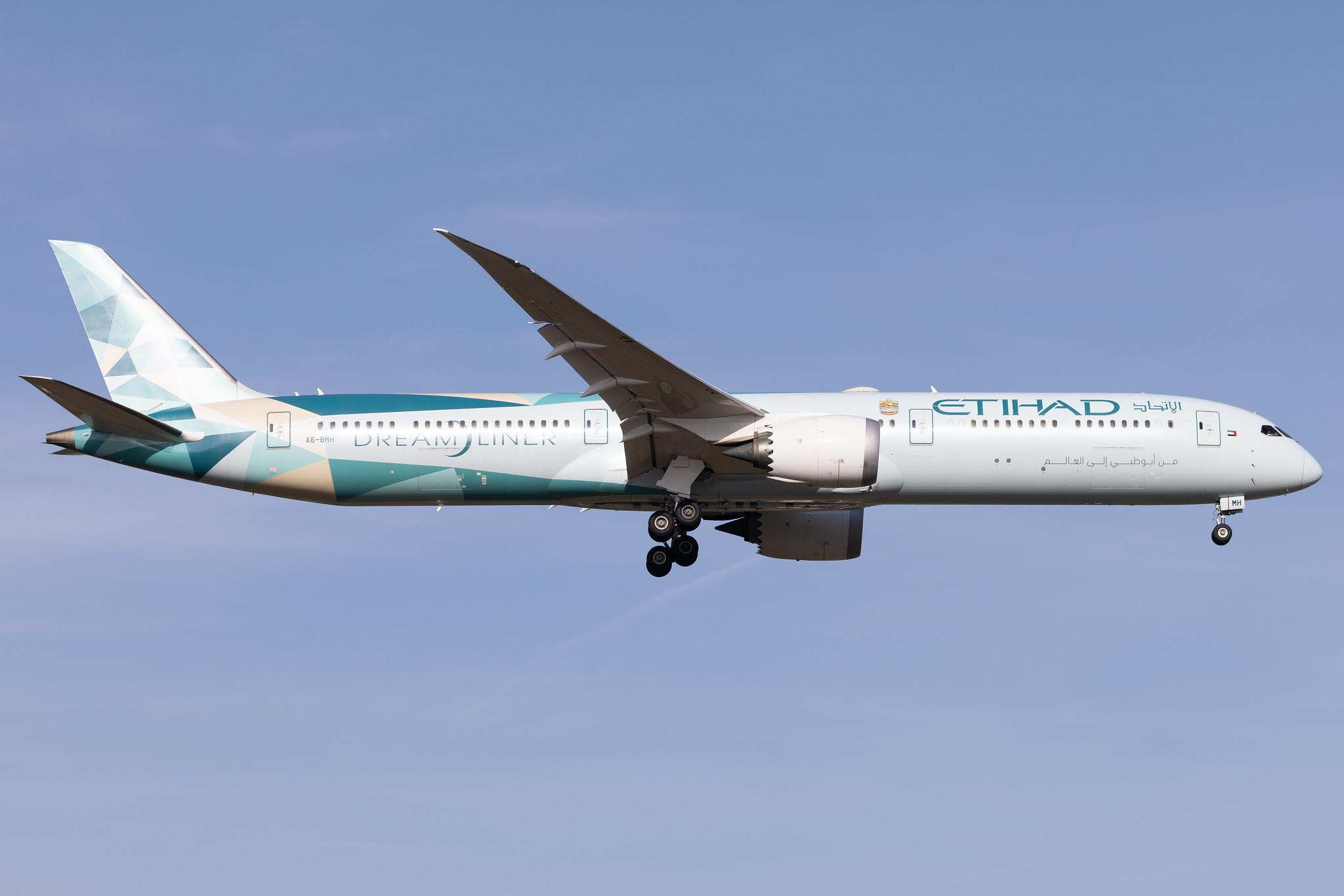 Frankfurt Airport: Etihad (EY / ETD) | Livery: Greenliner Livery | Operator: Etihad Airways | Boeing 787-10 Dreamliner B78X | A6-BMH | MSN 60765