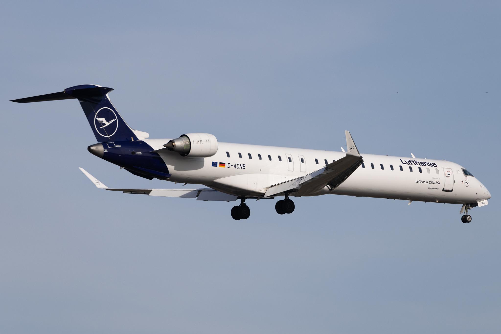 Frankfurt Airport: Lufthansa (LH / DLH) | Operator: Lufthansa CityLine | Mitsubishi CRJ-900LR CRJ9 | D-ACNB | MSN 15230