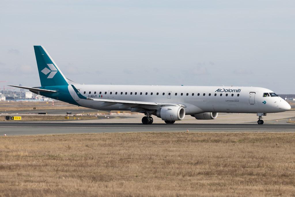 Frankfurt Airport: Air Dolomiti (EN / DLA) | Embraer E195LR E195 | I-ADJY | MSN 19000300