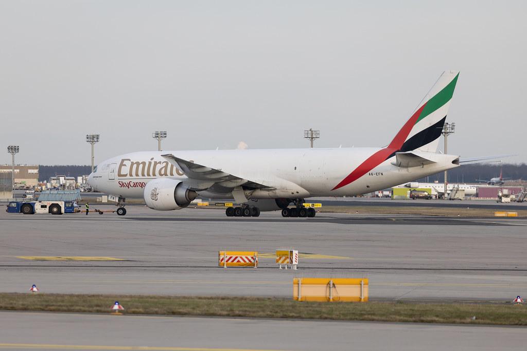 Frankfurt Airport: Emirates SkyCargo (EK / UAE) | Operator: Emirates | Boeing 777-F1H B77L | A6-EFN | MSN 42232
