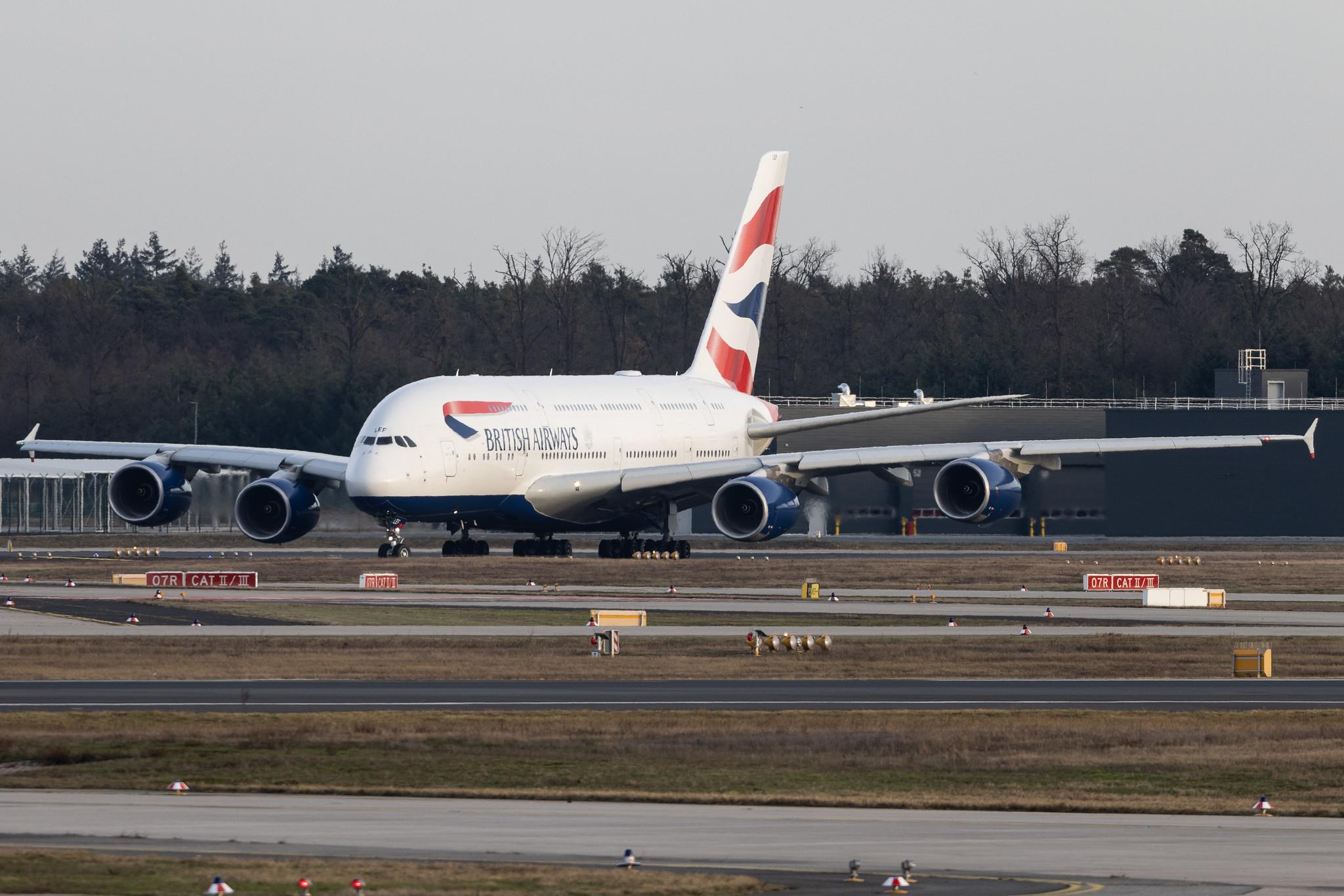 Frankfurt Airport: British Airways (BA / BAW) | Airbus A380-841 A388 | G-XLEF | MSN 151