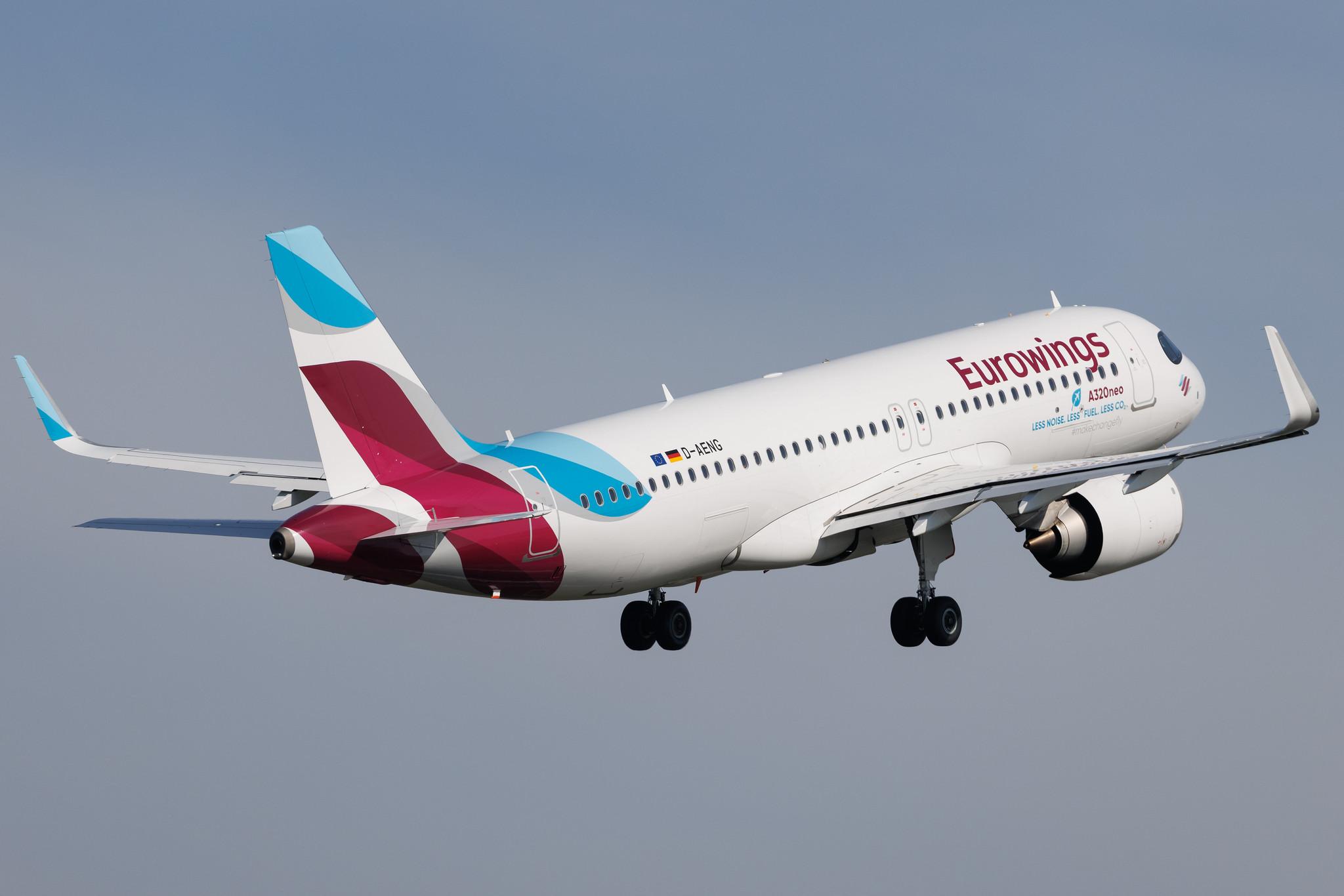 Hamburg Airport: Eurowings (EW / EWG) | Airbus A320-251N A20N | D-AENG | MSN 10970
