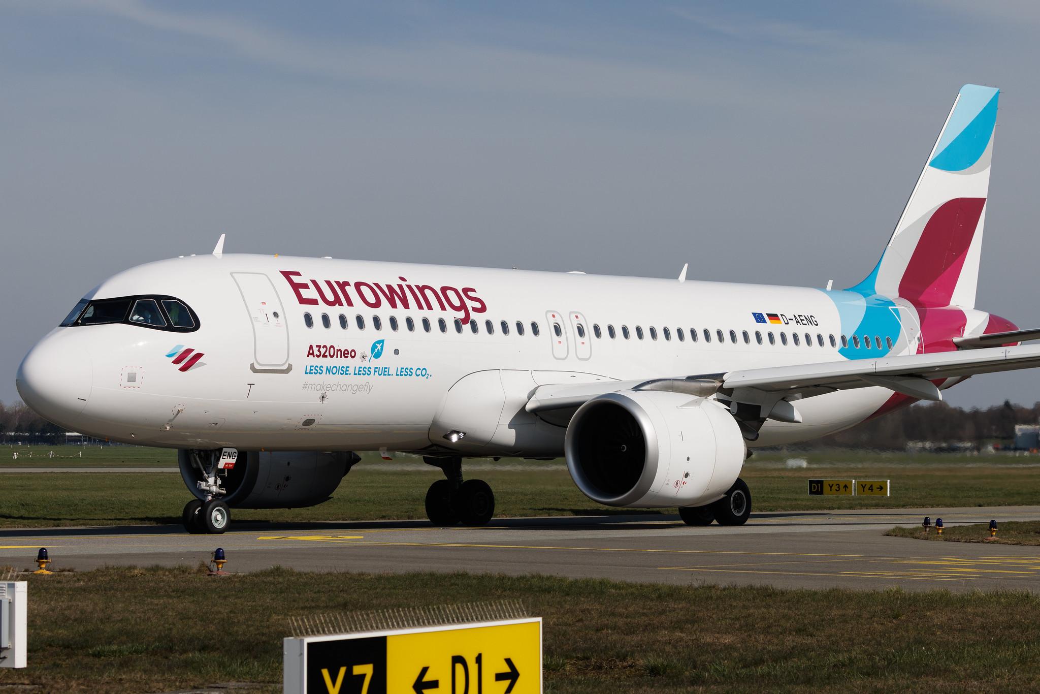 Hamburg Airport: Eurowings (EW / EWG) | Airbus A320-251N A20N | D-AENG | MSN 10970