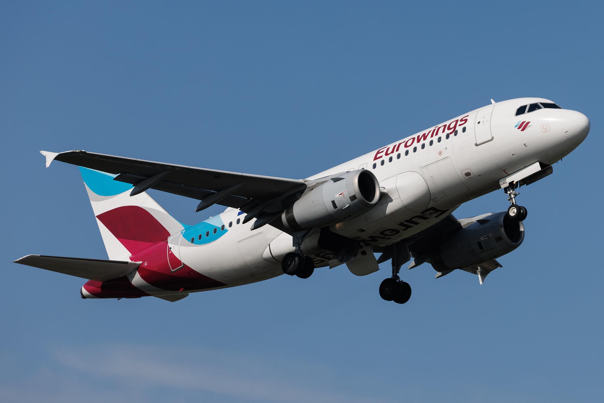 Hamburg Airport: Eurowings (EW / EWG) | Airbus A319-132 A319 | D-AGWU | MSN 5457