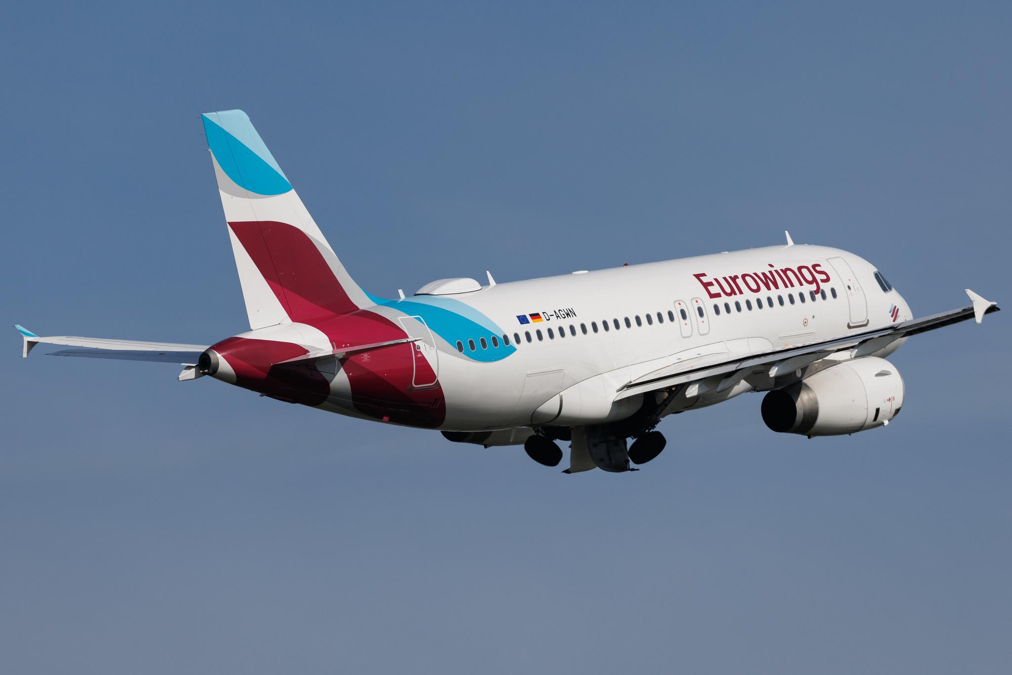 Hamburg Airport: Eurowings (EW / EWG) | Airbus A319-132 A319 | D-AGWN | MSN 3841