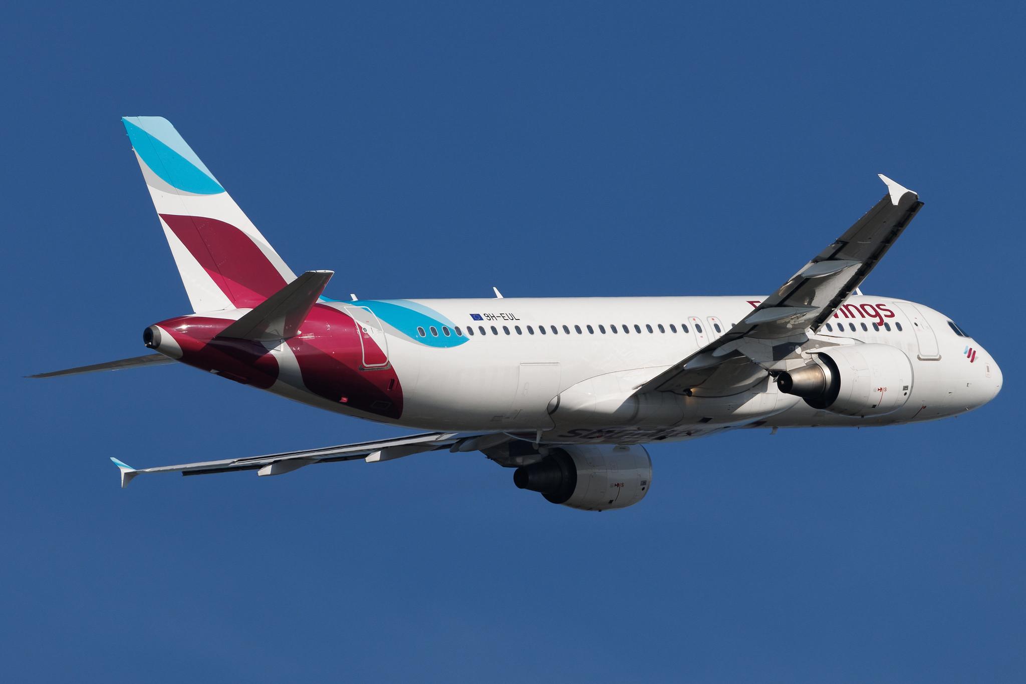 Hamburg Airport: Eurowings (EW / EWG) | Operator: Eurowings Europe | Airbus A320-214 A320 | 9H-EUL | MSN 03093