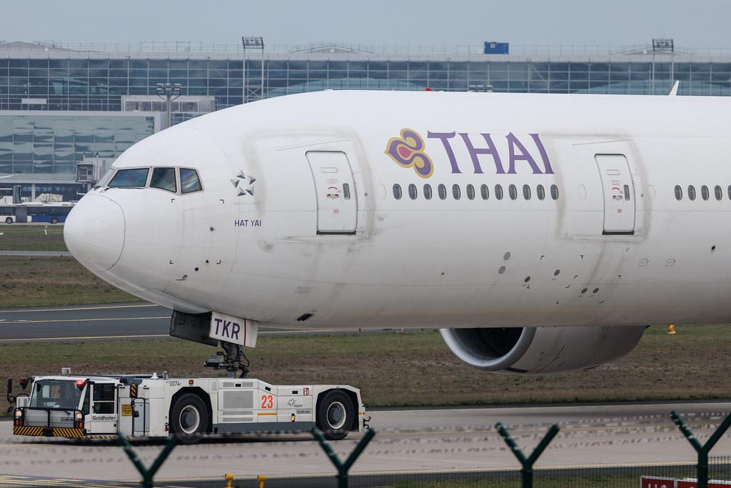 Frankfurt Airport: Thai Airways (TG / THA) | Boeing 777-3AL(ER) B77W | HS-TKR | MSN 41527