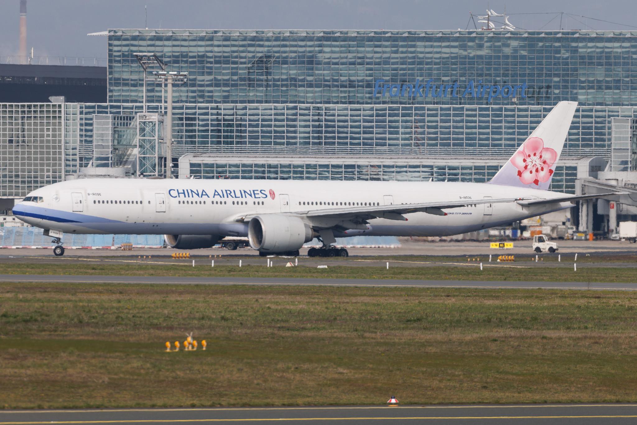 Frankfurt Airport: China Airlines (CI / CAL) | Boeing 777-309(ER) B77W | B-18006 | MSN 43981