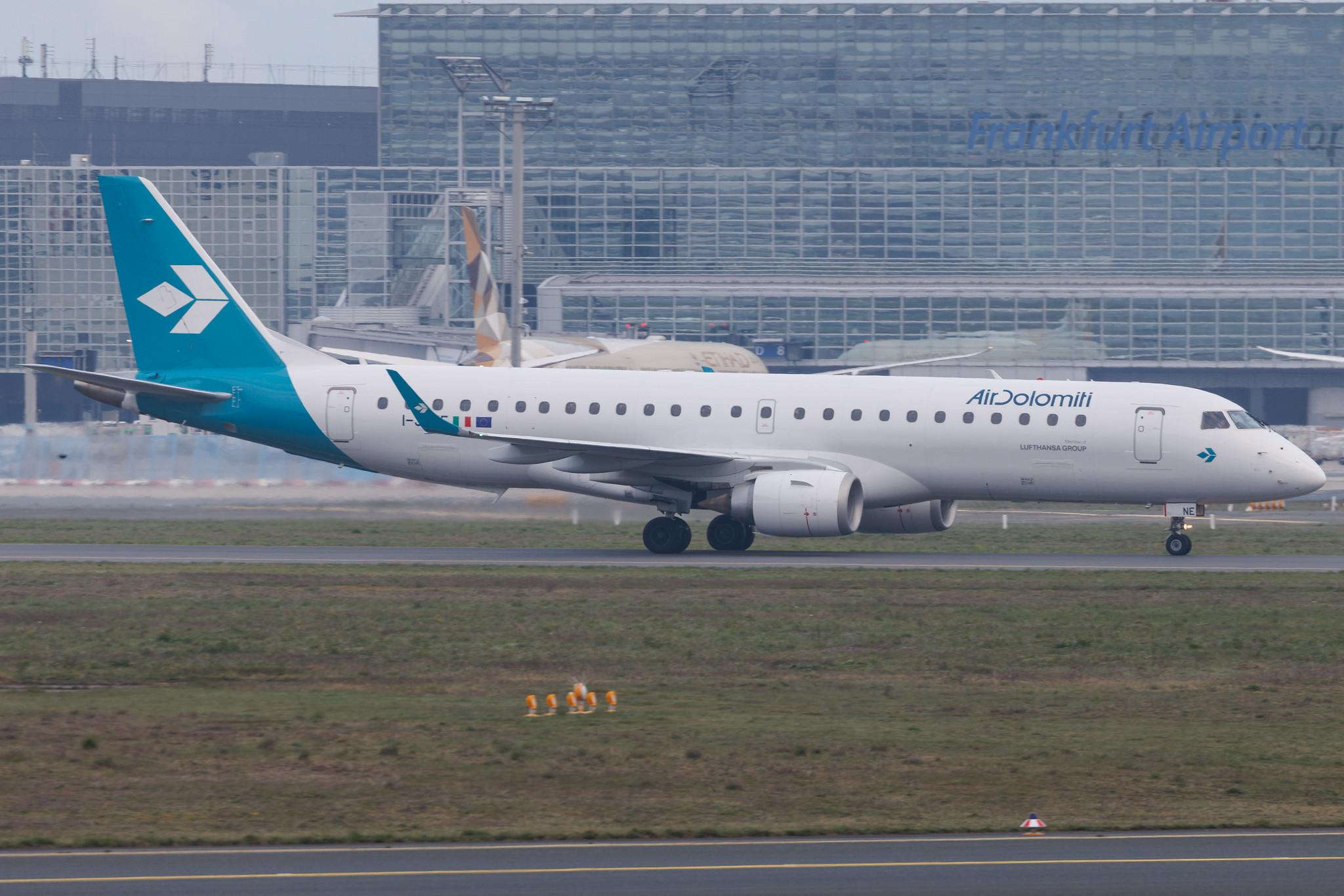Frankfurt Airport: Air Dolomiti (EN / DLA) | Embraer E190LR E190 | I-JENE | MSN 19000333