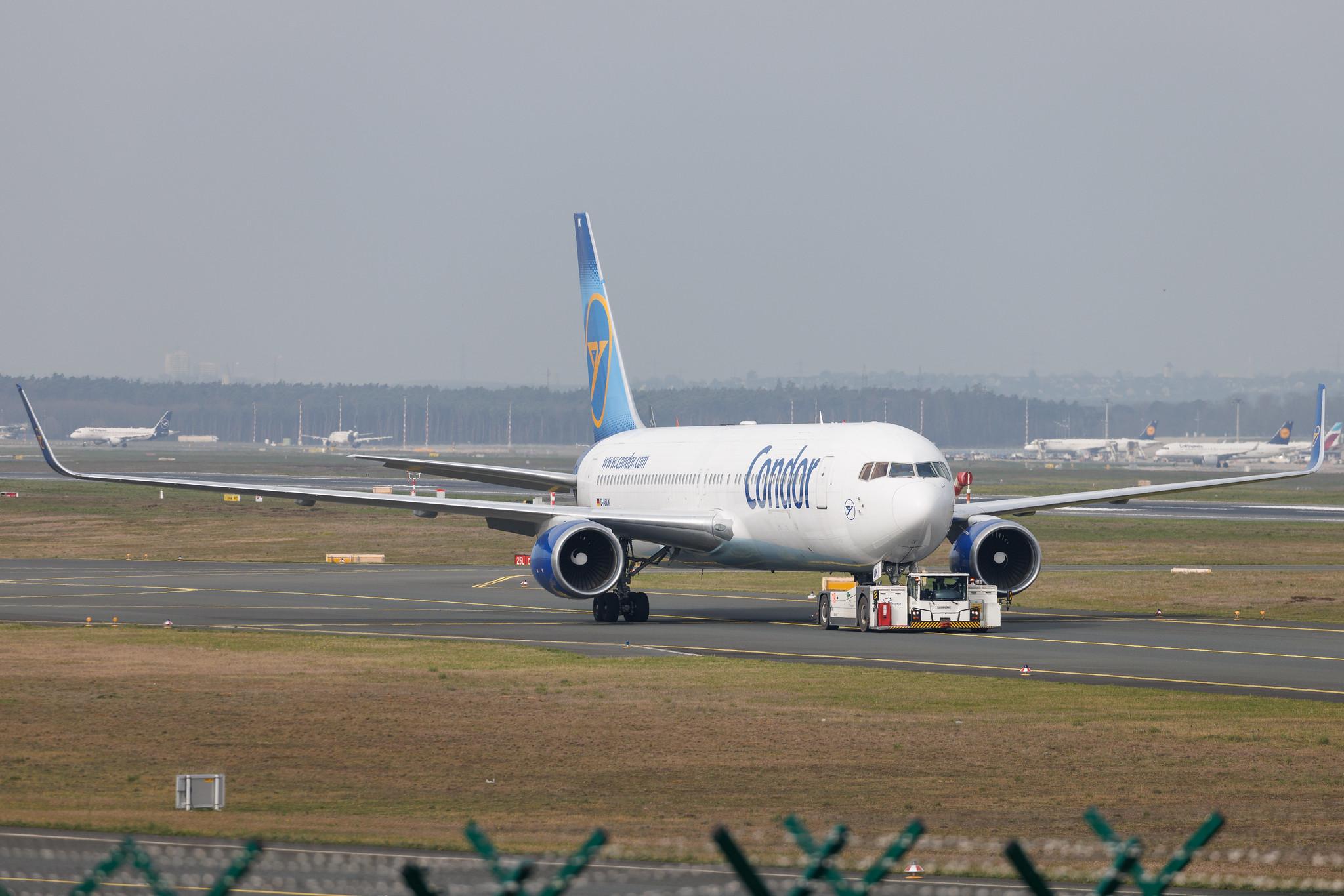 Frankfurt Airport: Condor (DE / CFG) | Boeing 767-343(ER) B763 | D-ABUK | MSN 30009