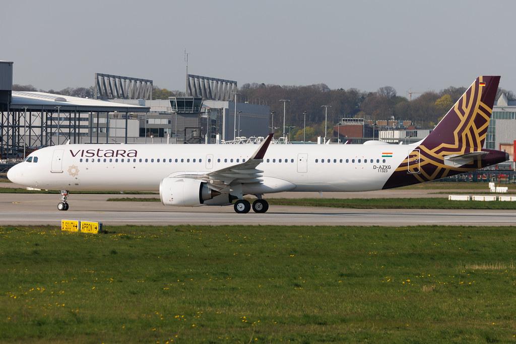 Hamburg Finkenwerder: Vistara (UK / VTI) | Airbus A321-251NX A21N | D-AZXG | VT-TVJ | MSN 11323