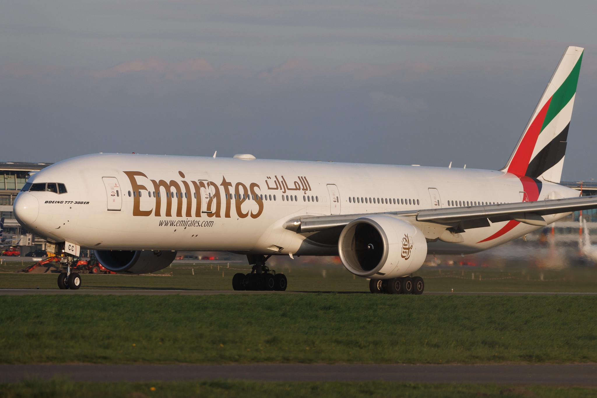 Hamburg Airport: Emirates (EK / UAE) | Boeing 777-36N(ER) B77W | A6-ECC | MSN 33865
