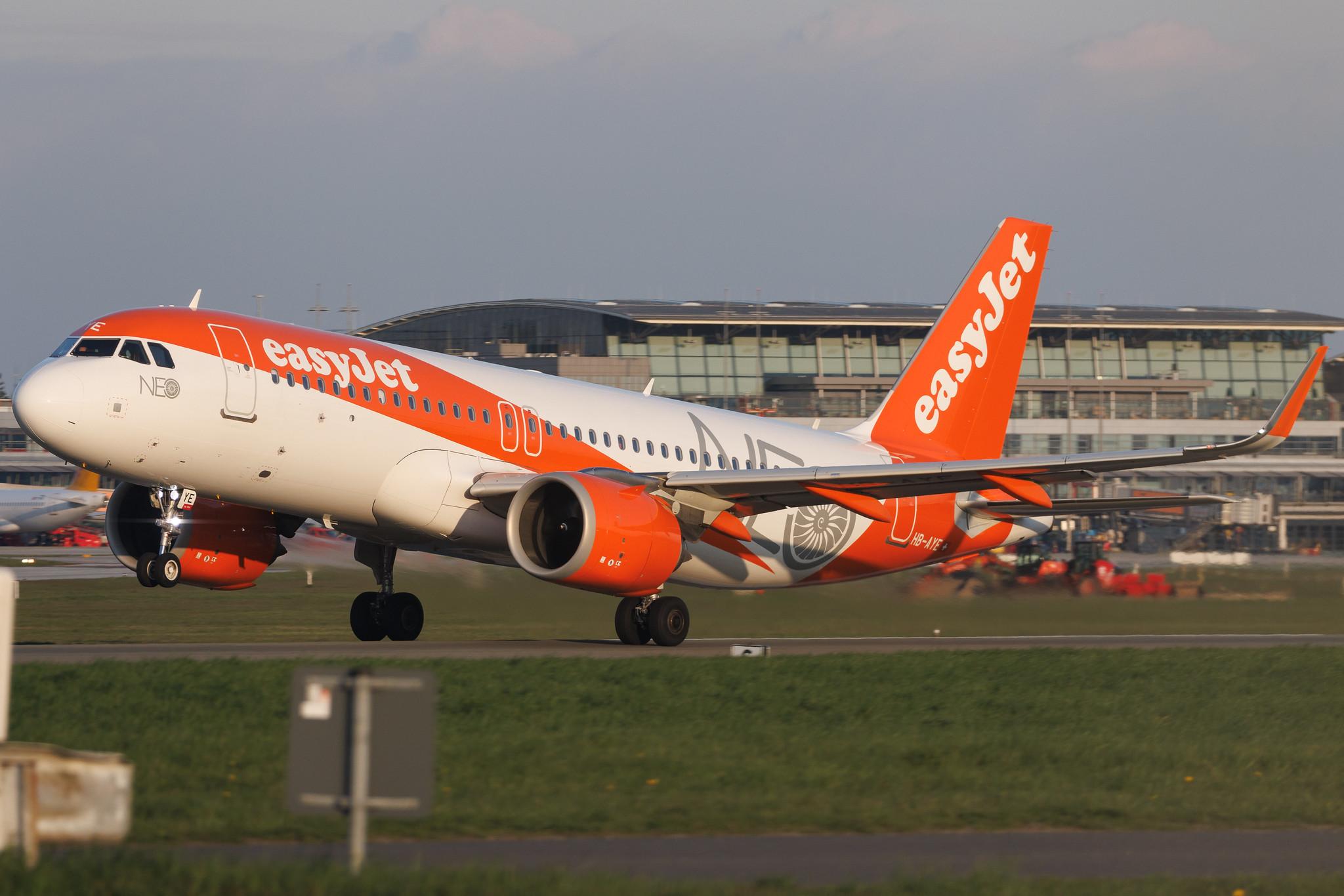 Hamburg Airport: easyJet (U2 / EZY) | Livery: NEO Livery | Operator: easyJet Switzerland | Airbus A320-251N A20N | HB-AYE | MSN 10114