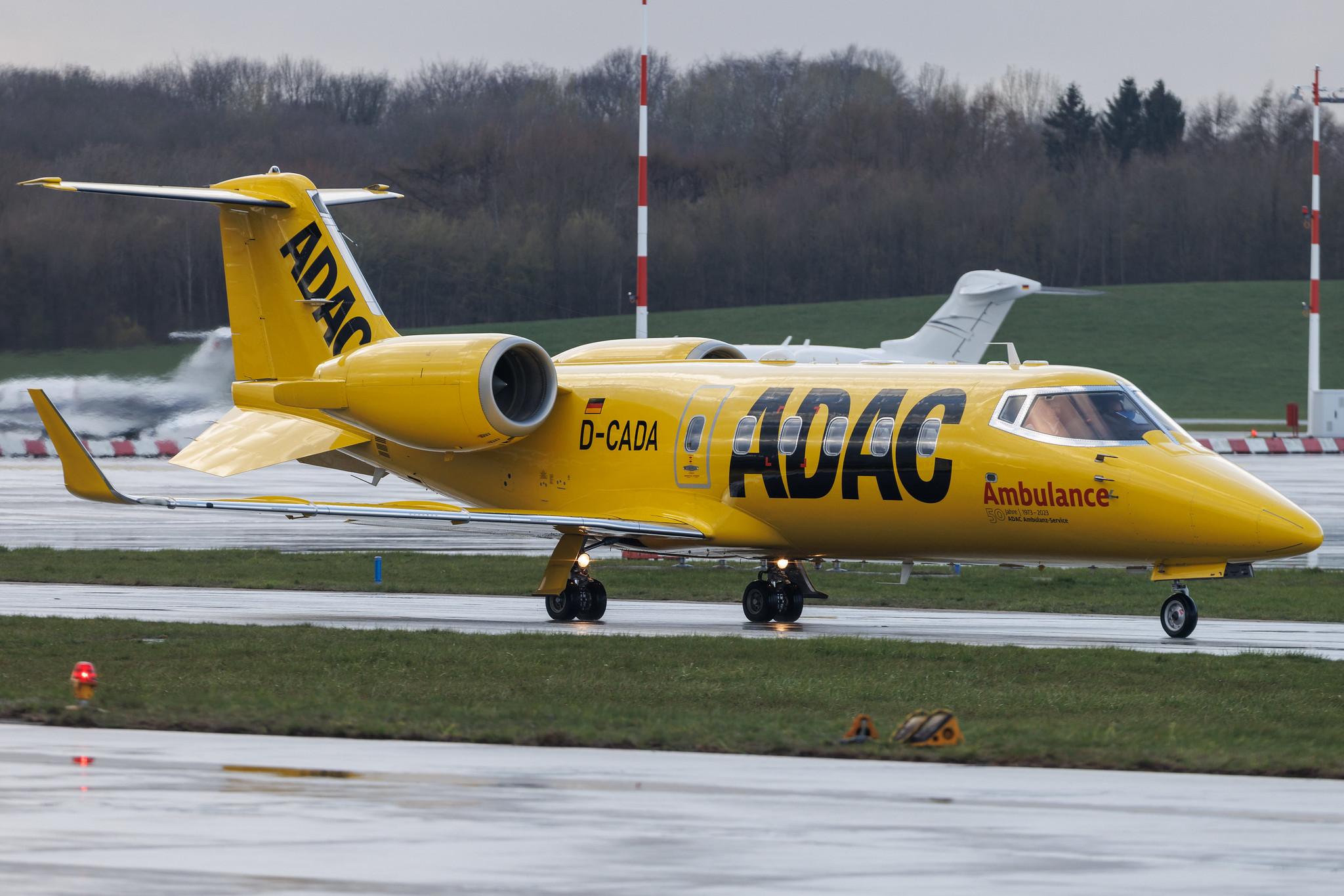 Hamburg Airport: Aero-Dienst (/ ADN) |  Learjet 60XR LJ60 | D-CADA | MSN 60-414