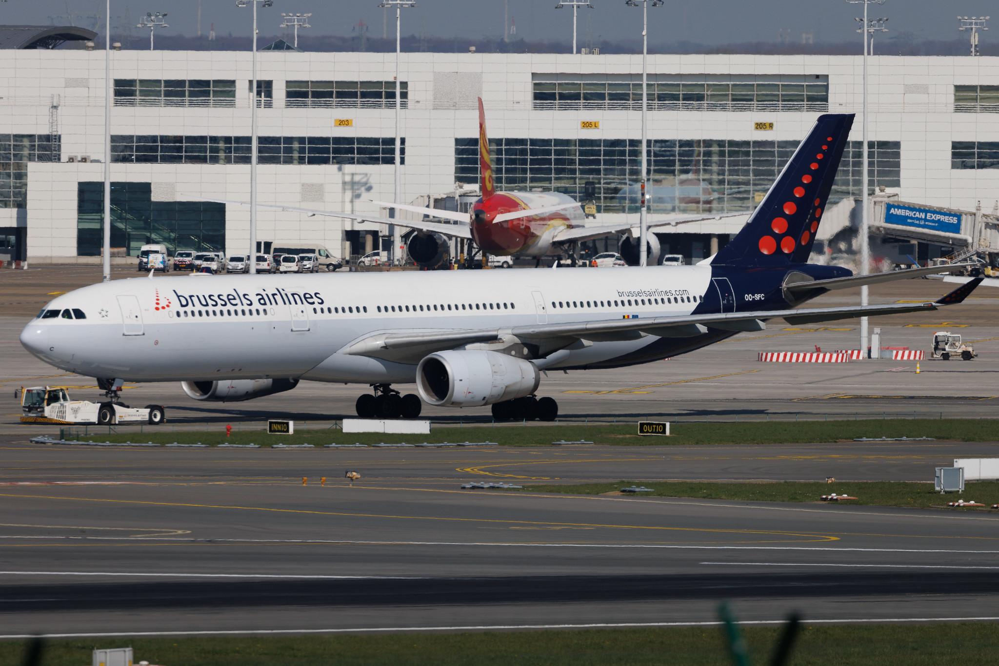 Brussels Airport: Brussels Airlines (SN / BEL) | Airbus A330-342 A333 | OO-SFC | MSN 0895