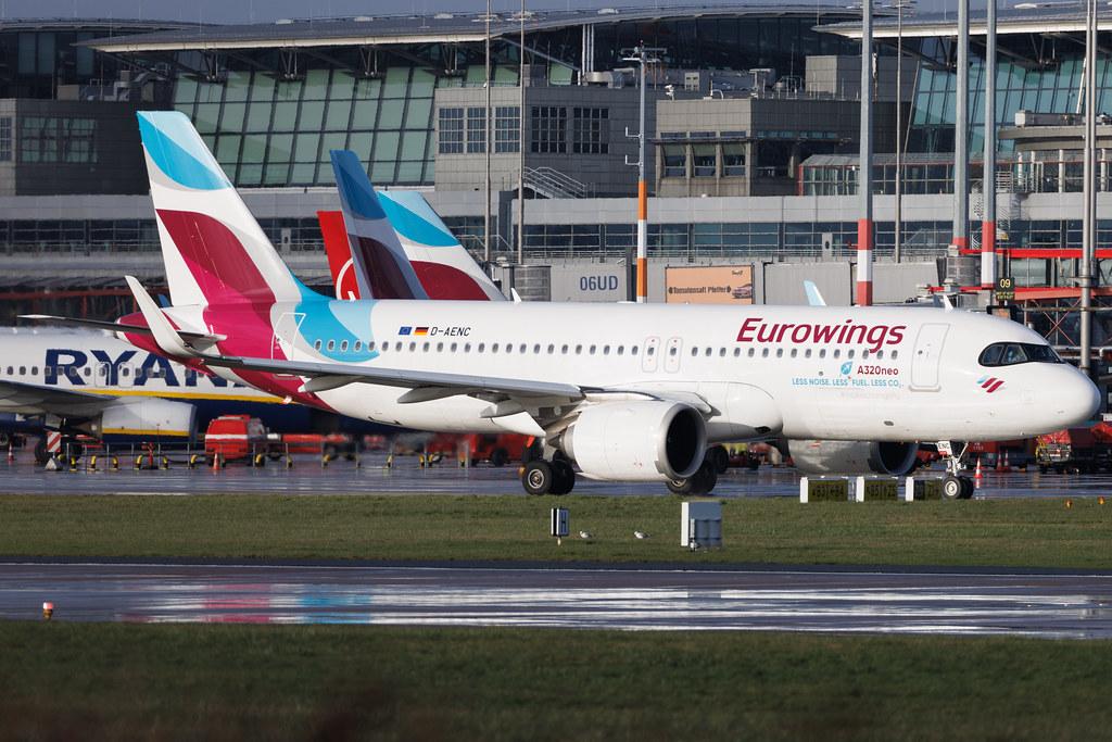 Hamburg Airport: Eurowings (EW / EWG) | Airbus A320-251N A20N | D-AENC | MSN 10826