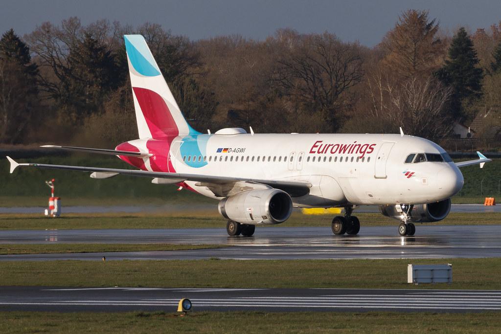 Hamburg Airport: Eurowings (EW / EWG) | Airbus A319-132 A319 | D-AGWI | MSN 3358