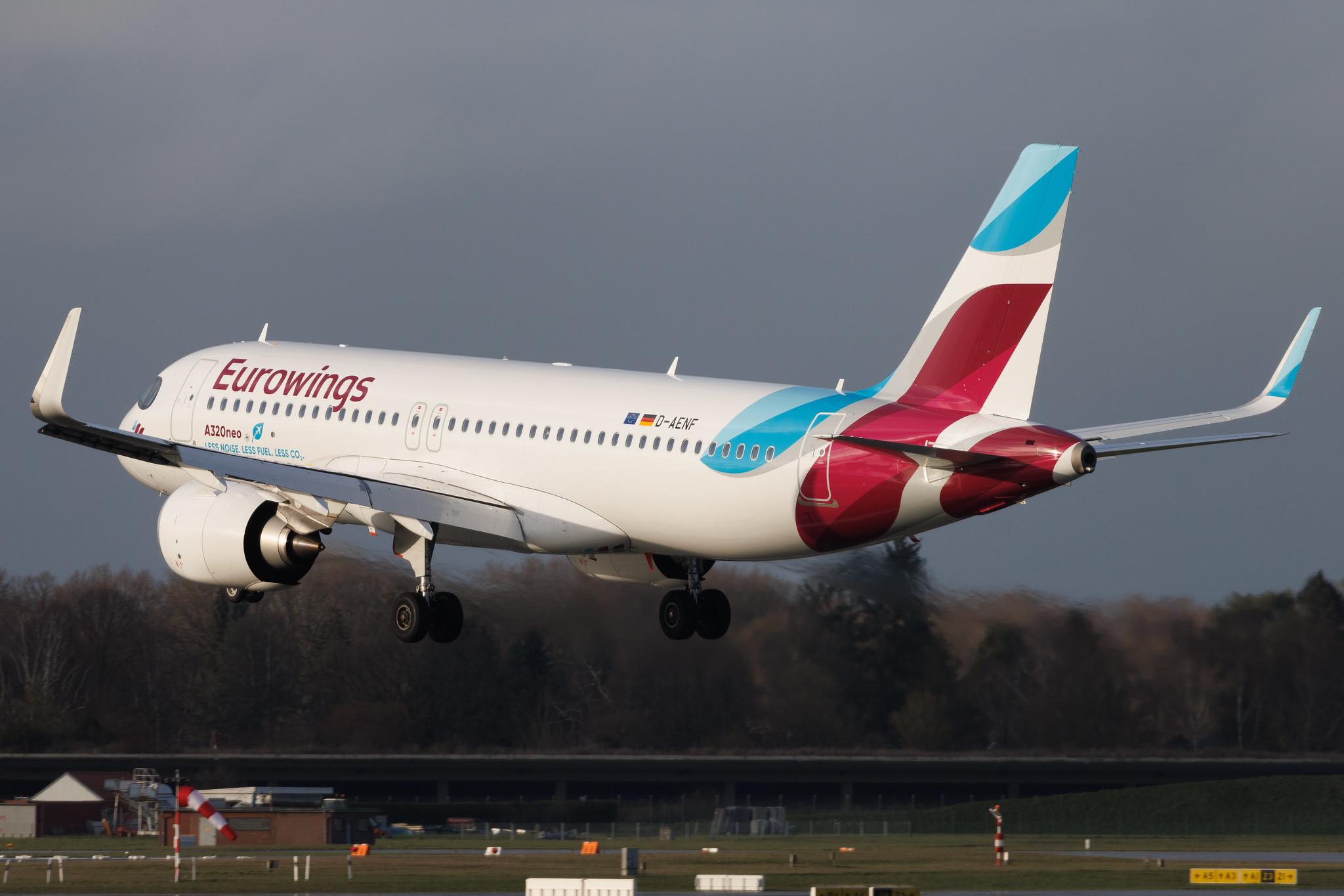 Hamburg Airport: Eurowings (EW / EWG) | Airbus A320-251N A20N | D-AENF | MSN 10674