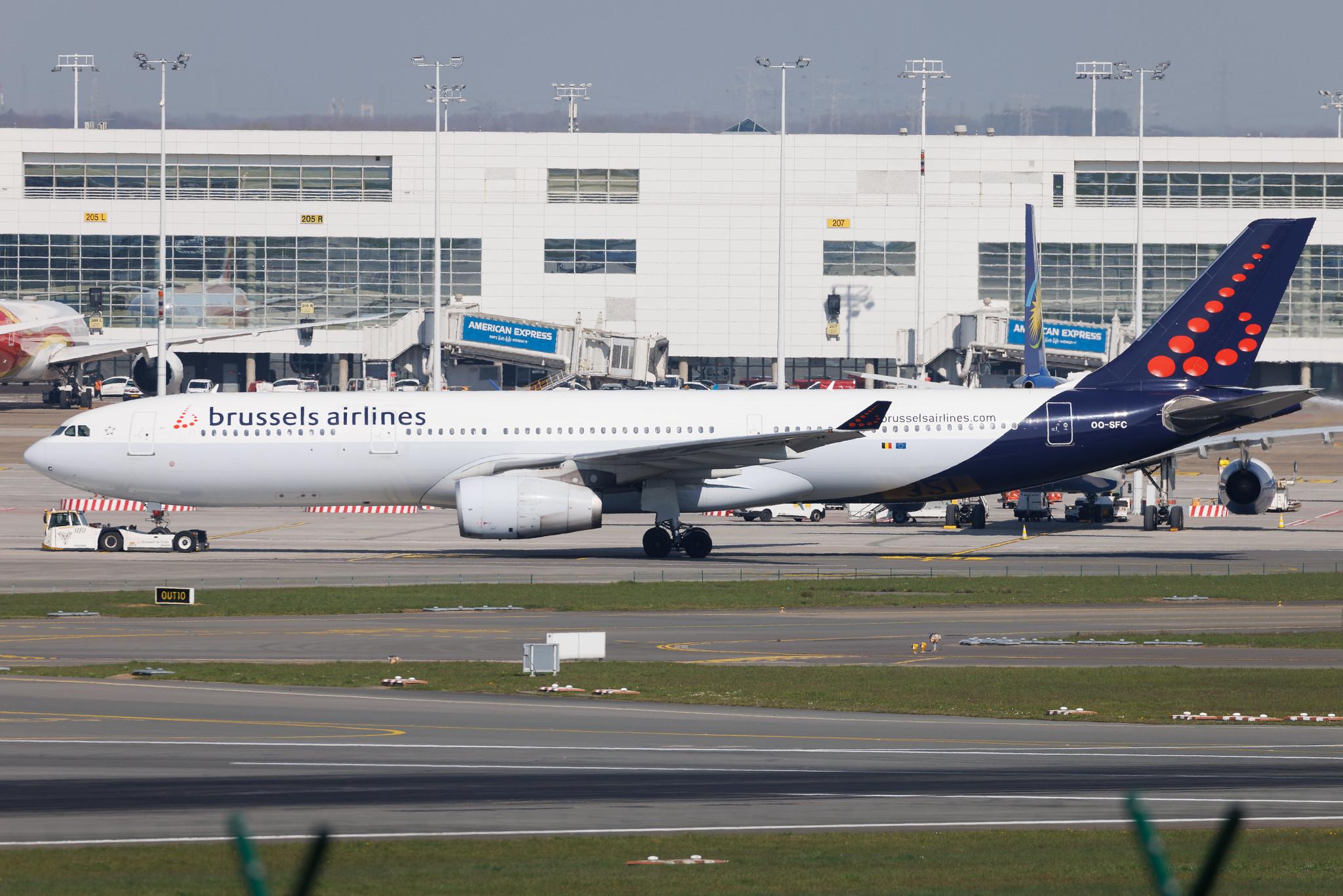 Brussels Airport: Brussels Airlines (SN / BEL) | Airbus A330-342 A333 | OO-SFC | MSN 0895