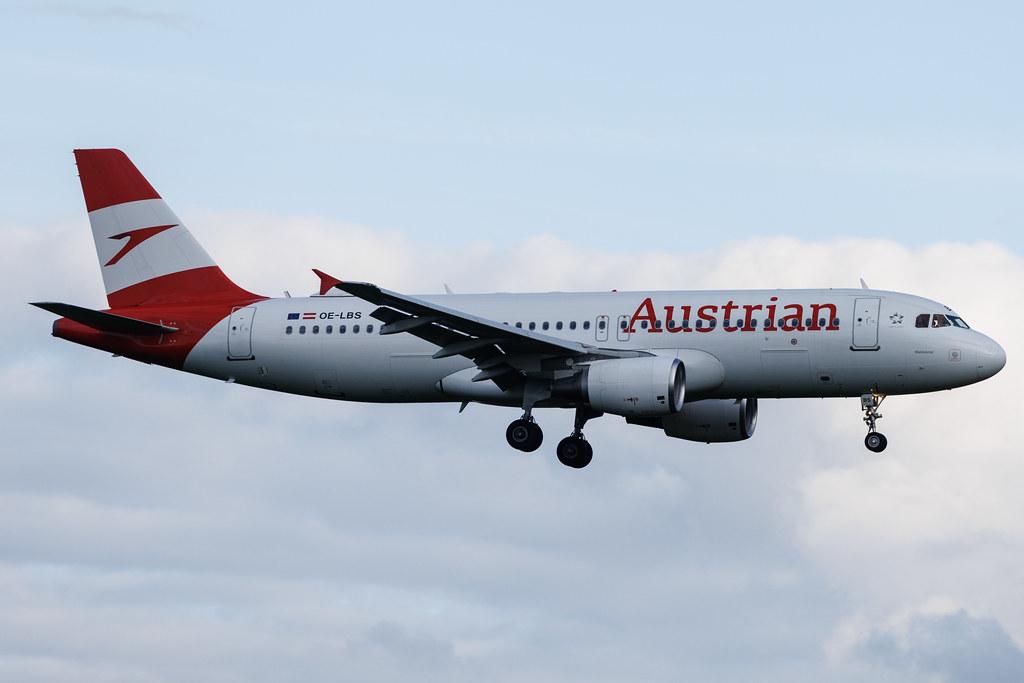 Brussels Airport: Austrian Airlines (OS / AUA) | Airbus A320-214 A320 | OE-LBS | MSN 1189