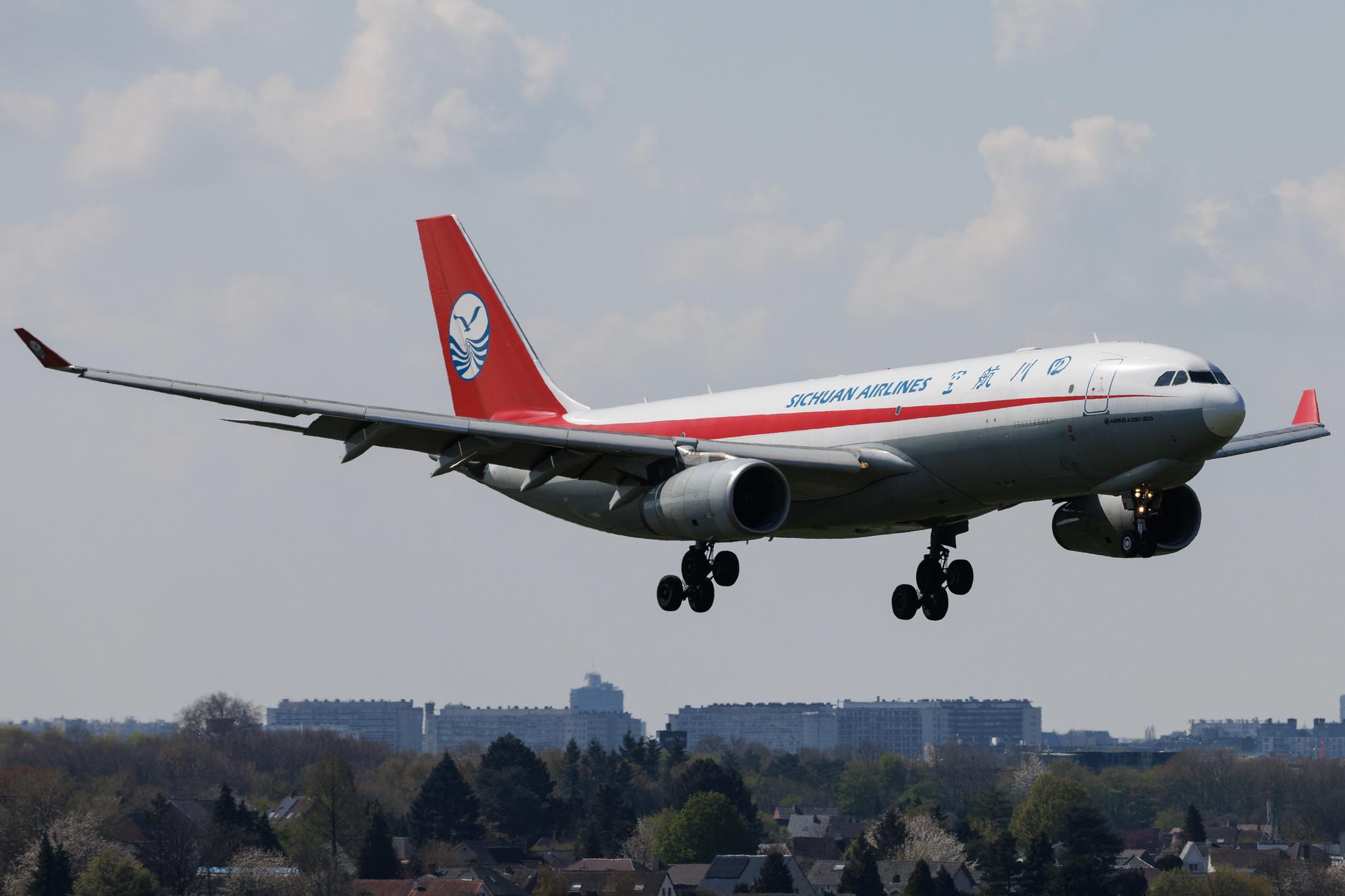Brussels Airport: Sichuan Airlines (3U / CSC) | Airbus A330-243F A332 | B-308Q | MSN 1406