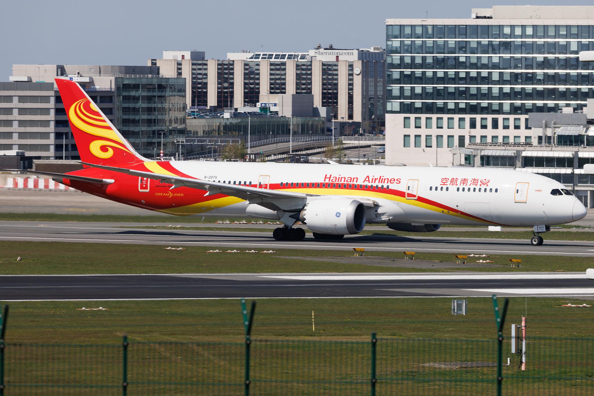 Brussels Airport: Hainan Airlines (HU / CHH) |  Boeing 787-9 Dreamliner B789 | B-207V | MSN 62732