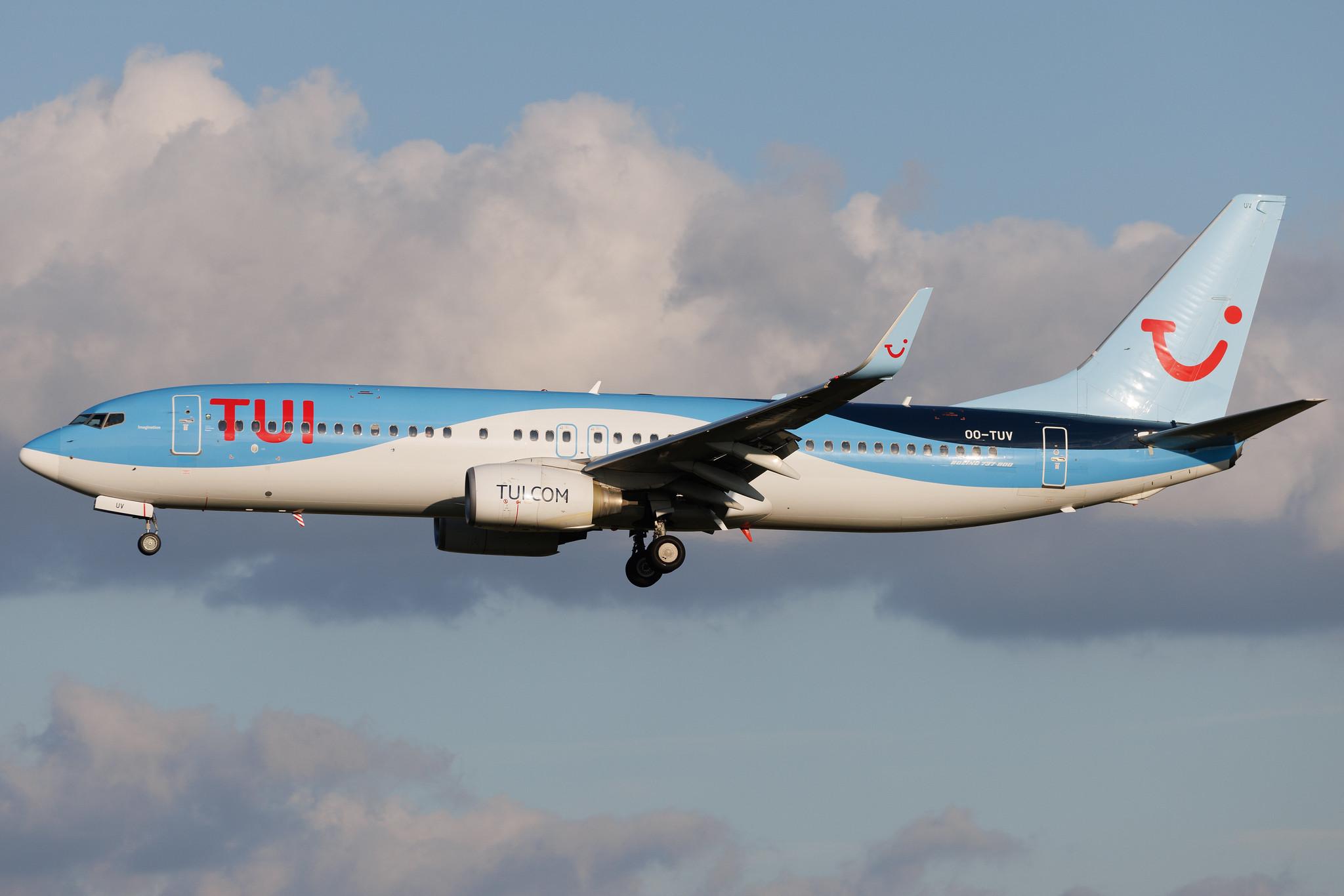 Brussels Airport: TUI (X3 / TUI) | Operator: TUI Airlines Belgium |  Boeing 737-86J B738 | OO-TUV | MSN 36883