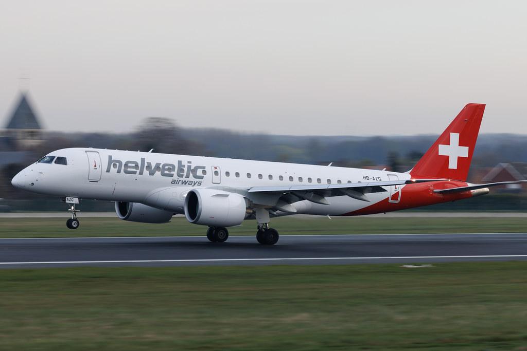 Brussels Airport: Helvetic Airways (2L / OAW) | Embraer E190-E2 E290 | HB-AZG | MSN 19020036